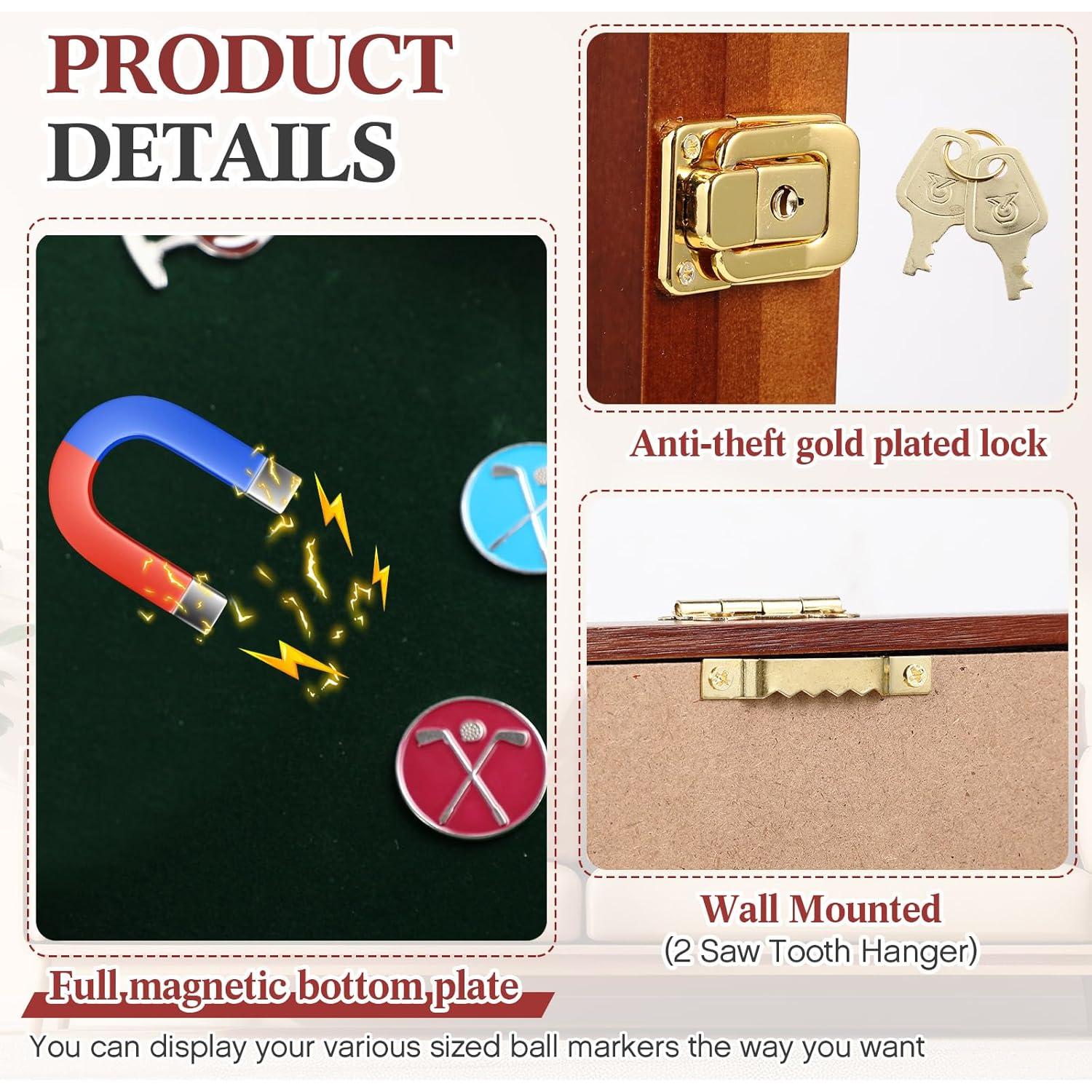 Estuche de Exhibición para Marcadores de Pelotas de Golf Silipull 40x24 cm