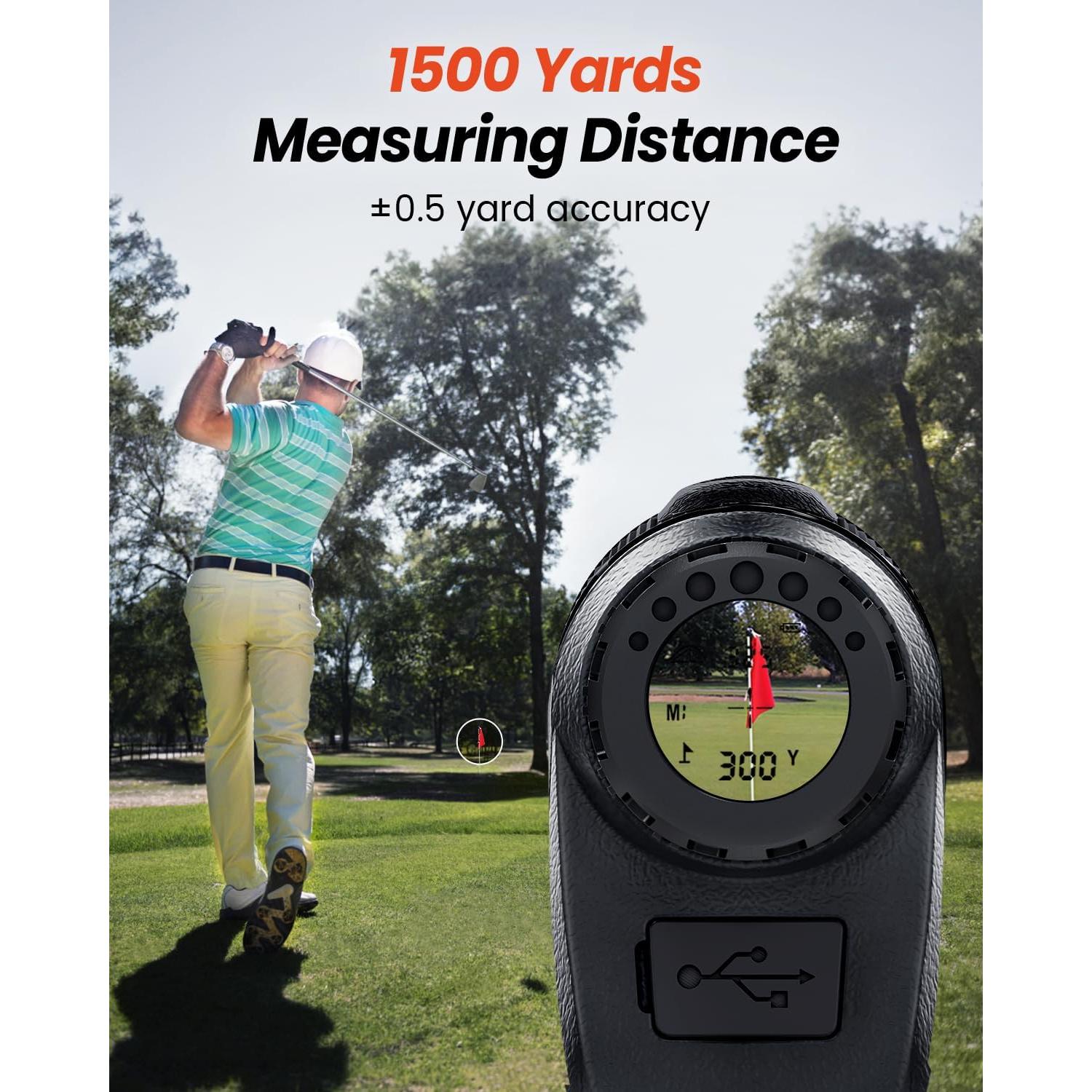 Buscador de Distancia de Golf Bestsee KF1000 - 1371m, USB-C