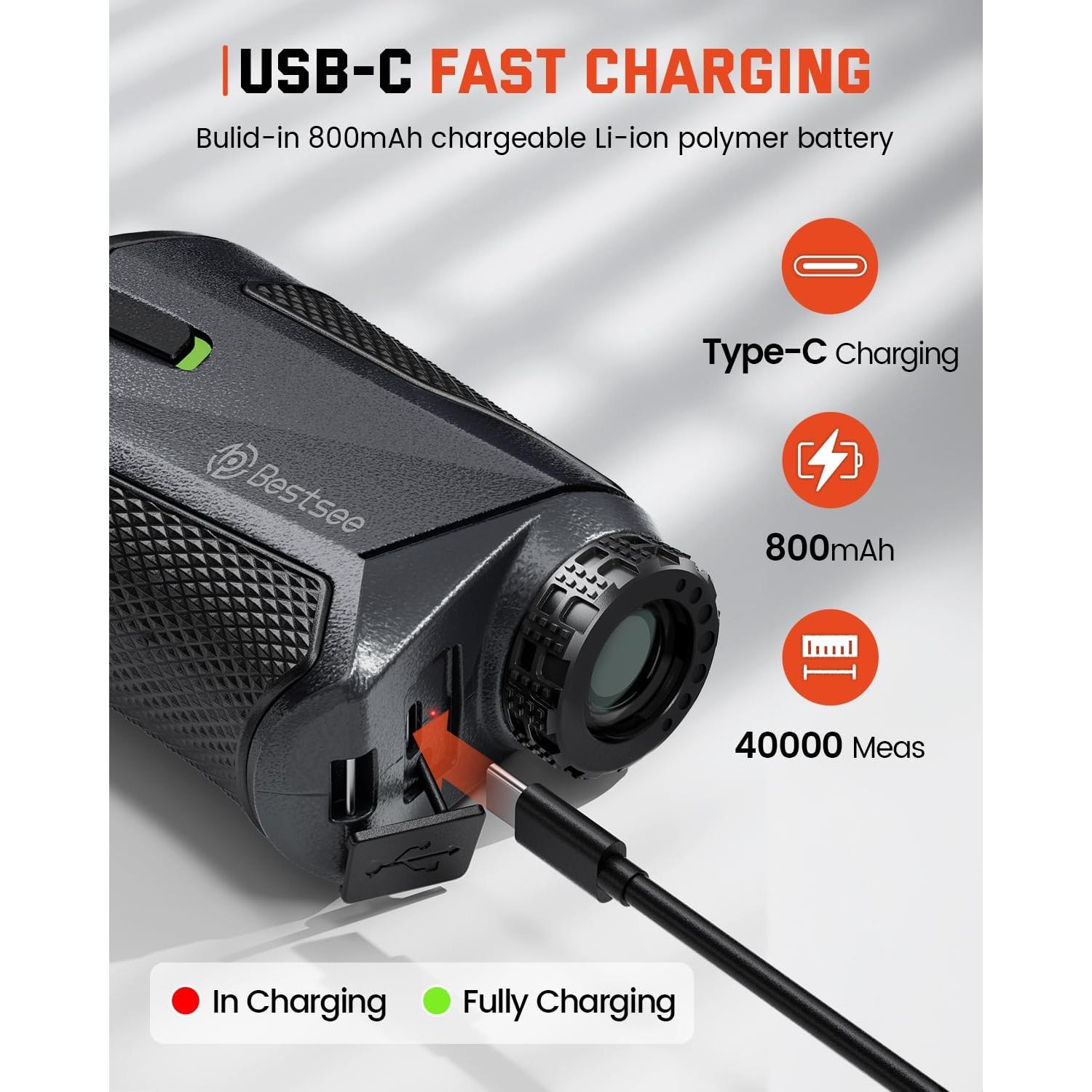 Buscador de Distancia de Golf Bestsee KF1000 - 1371m, USB-C