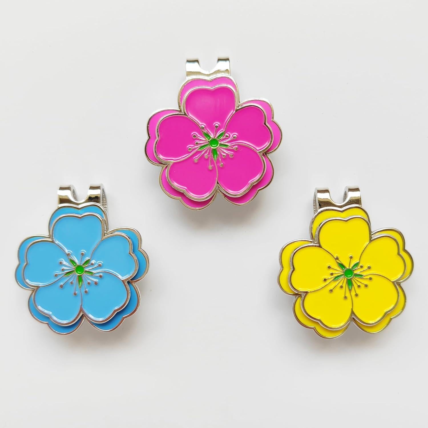 Conjunto de Marcadores de Golf y Clips Magnéticos Eshan - 3 Piezas