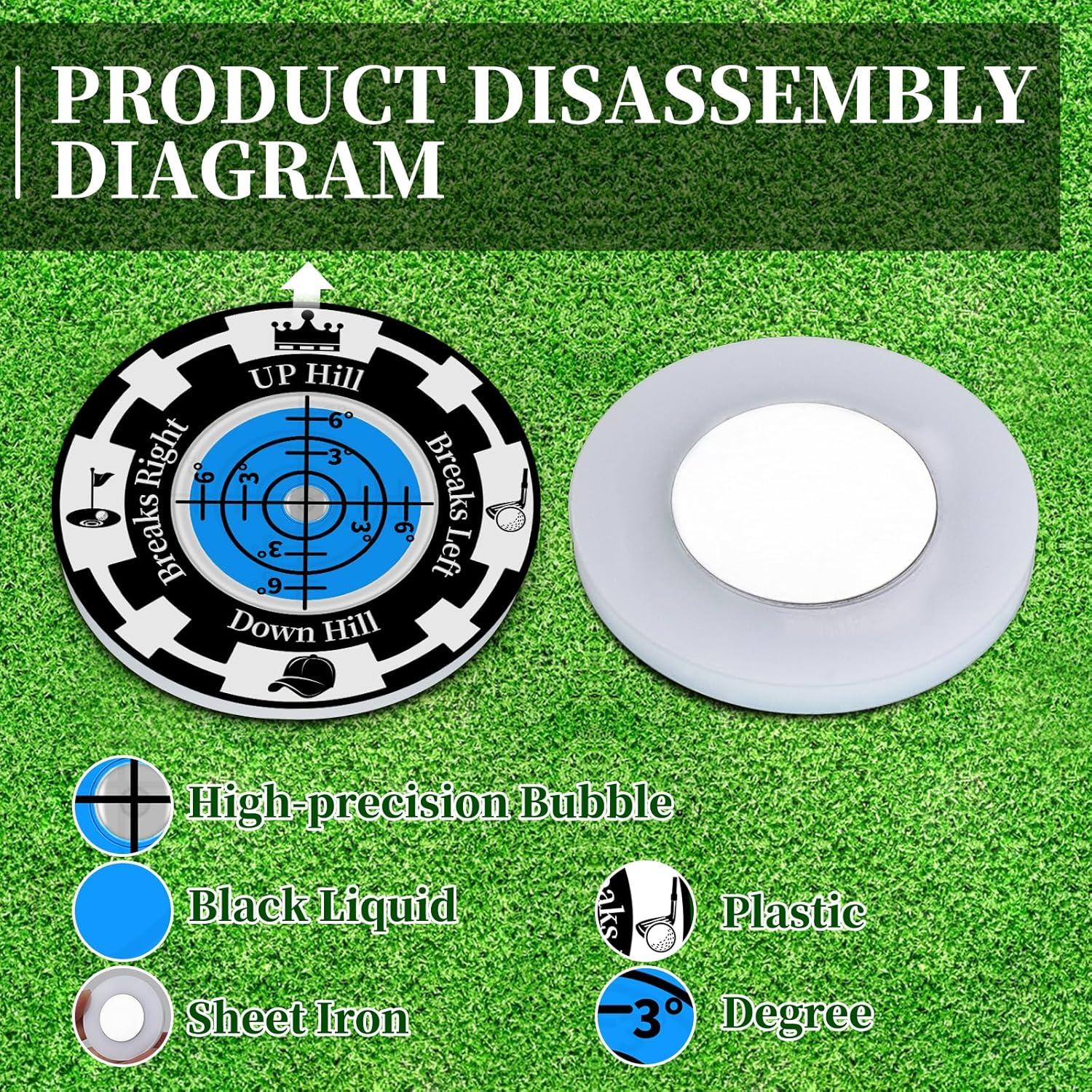 Lector de Green de Golf DESELL - Paquete de 2 Herramientas de Precisión