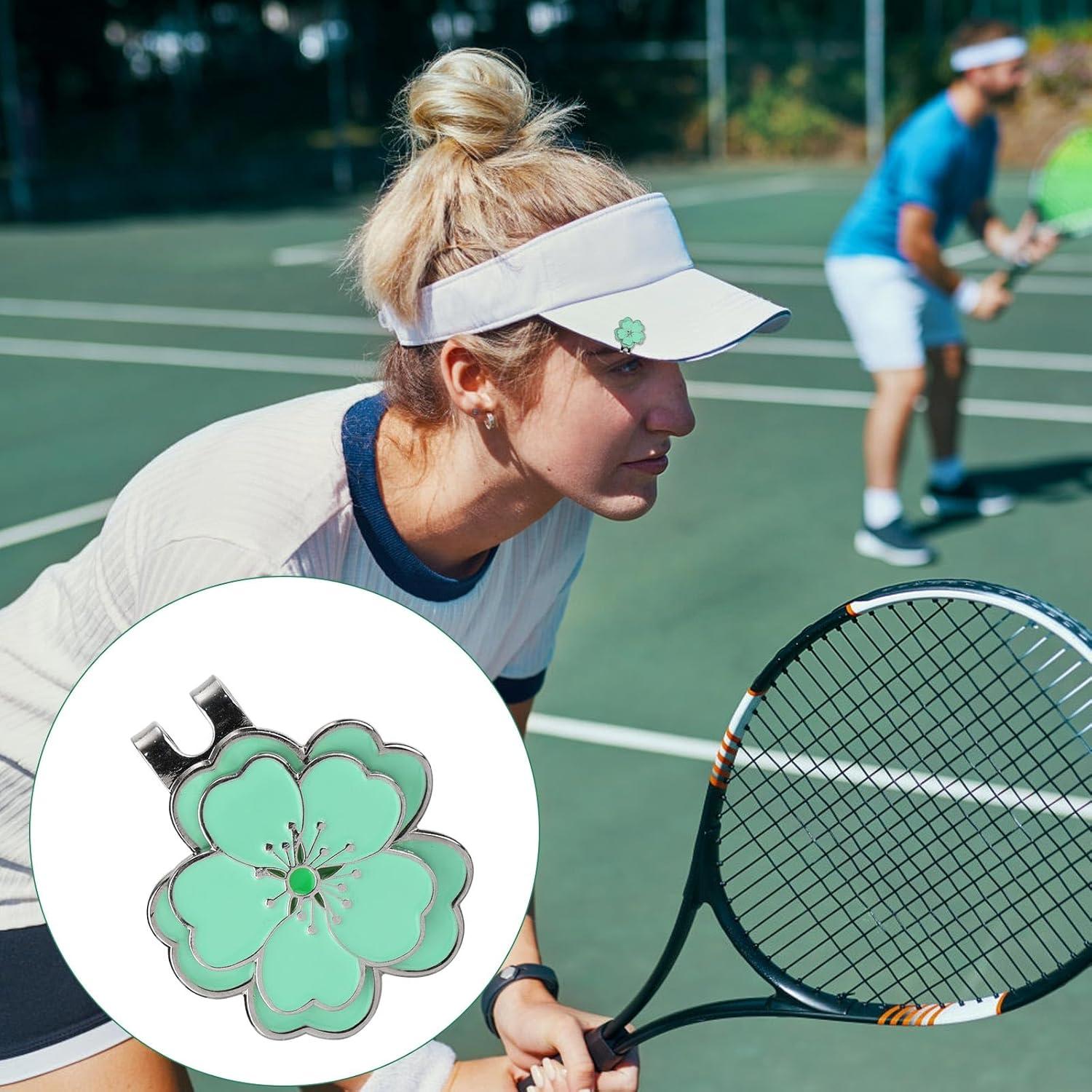 Juego de 2 marcadores de golf magnéticos Lasuroa verde