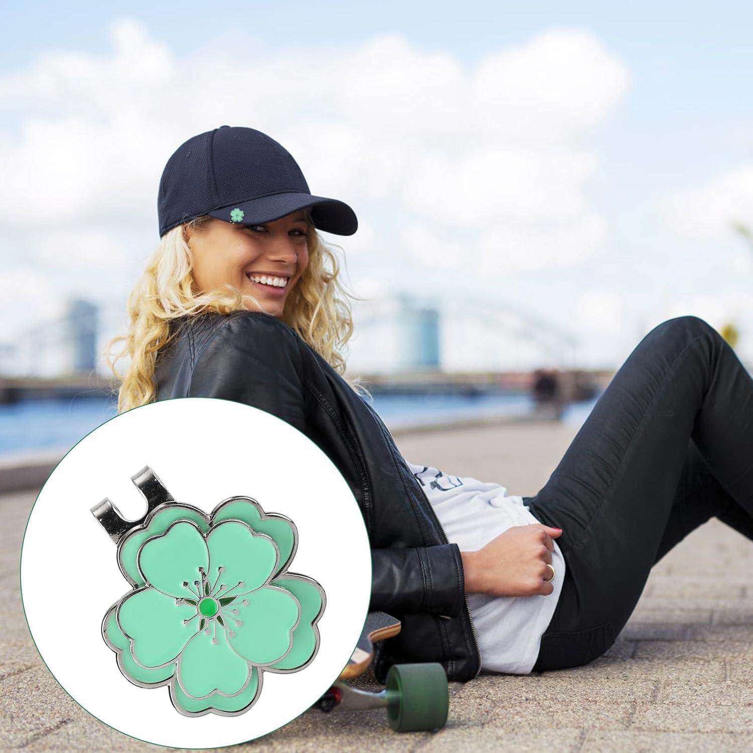 Juego de 2 marcadores de golf magnéticos Lasuroa verde