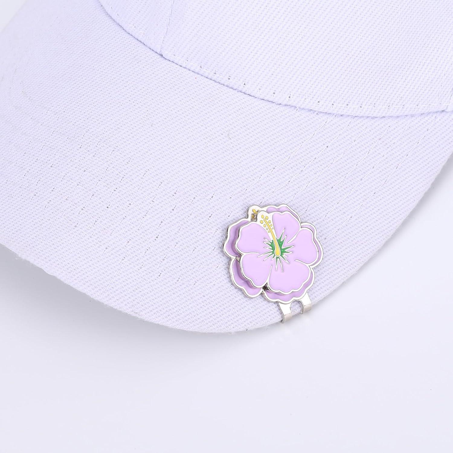 5 Marcadores de Pelotas de Golf Magnéticos Lasuroa Flores