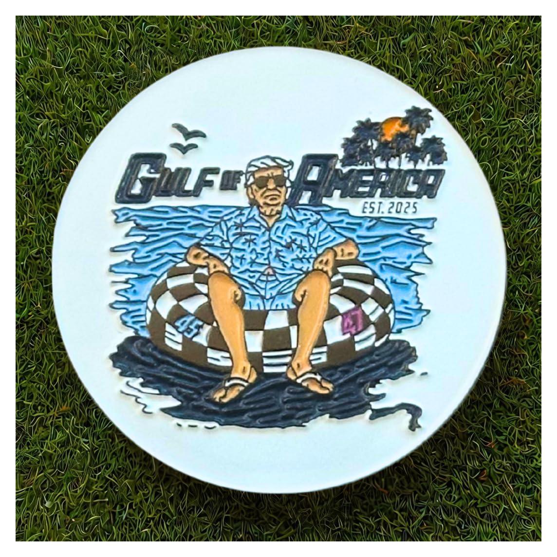 Marcador de Pelota de Golf Gulf of America Grande 3.81 cm