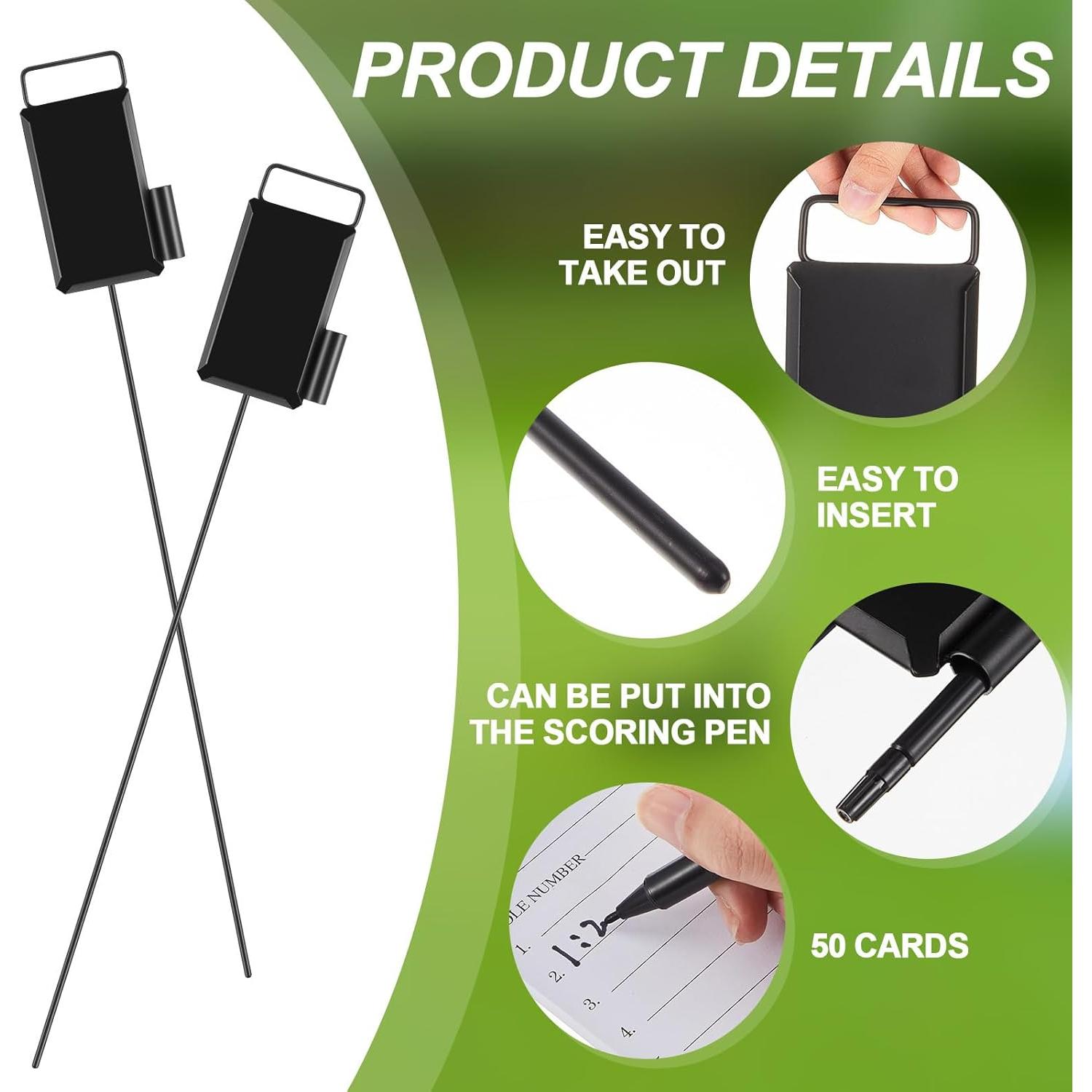 Marcador de Proximidad Metálico Shappy Golf con 6 Marcadores y 50 Tarjetas