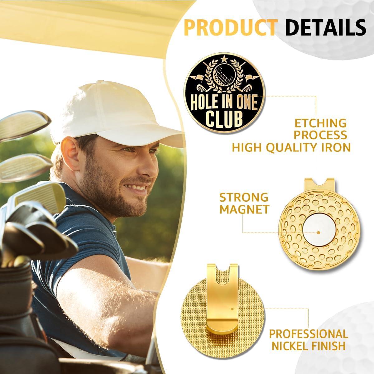 Clip para Sombrero de Golf Rofiowa con Marcador de Acero Inoxidable