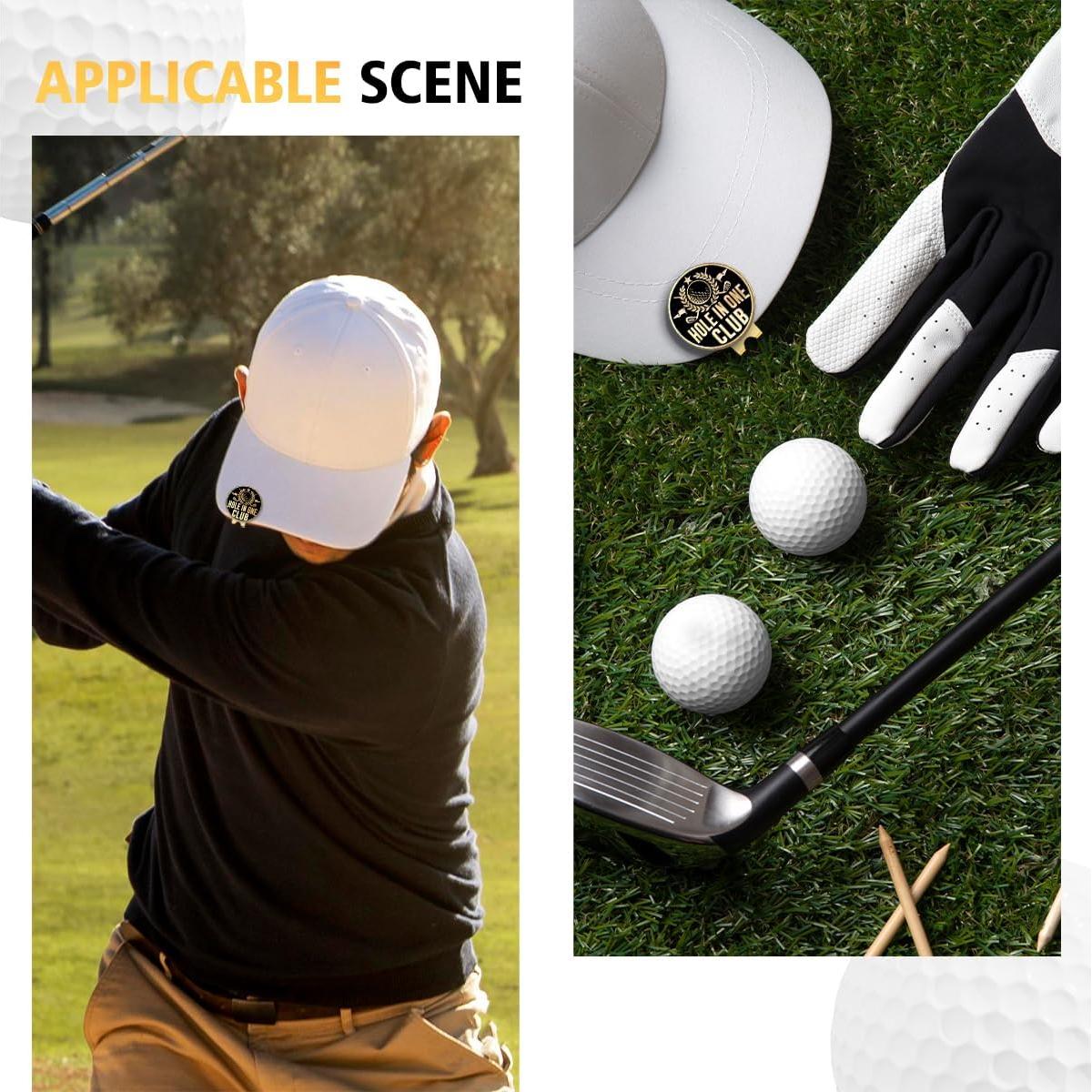 Clip para Sombrero de Golf Rofiowa con Marcador de Acero Inoxidable