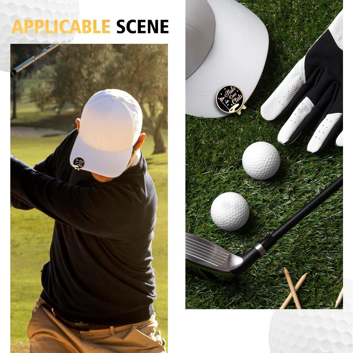 Clip para Sombrero de Golf Rofiowa OBJ051 Negro con Marcador