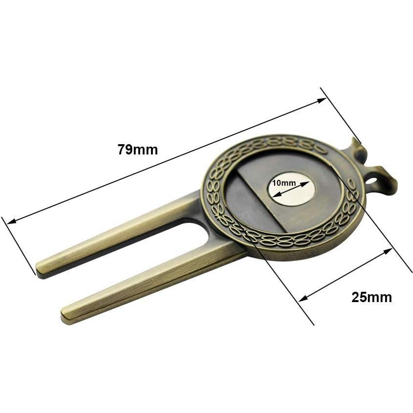 Herramienta de Reparación de Divots GOLTERS con Marcador de Golf