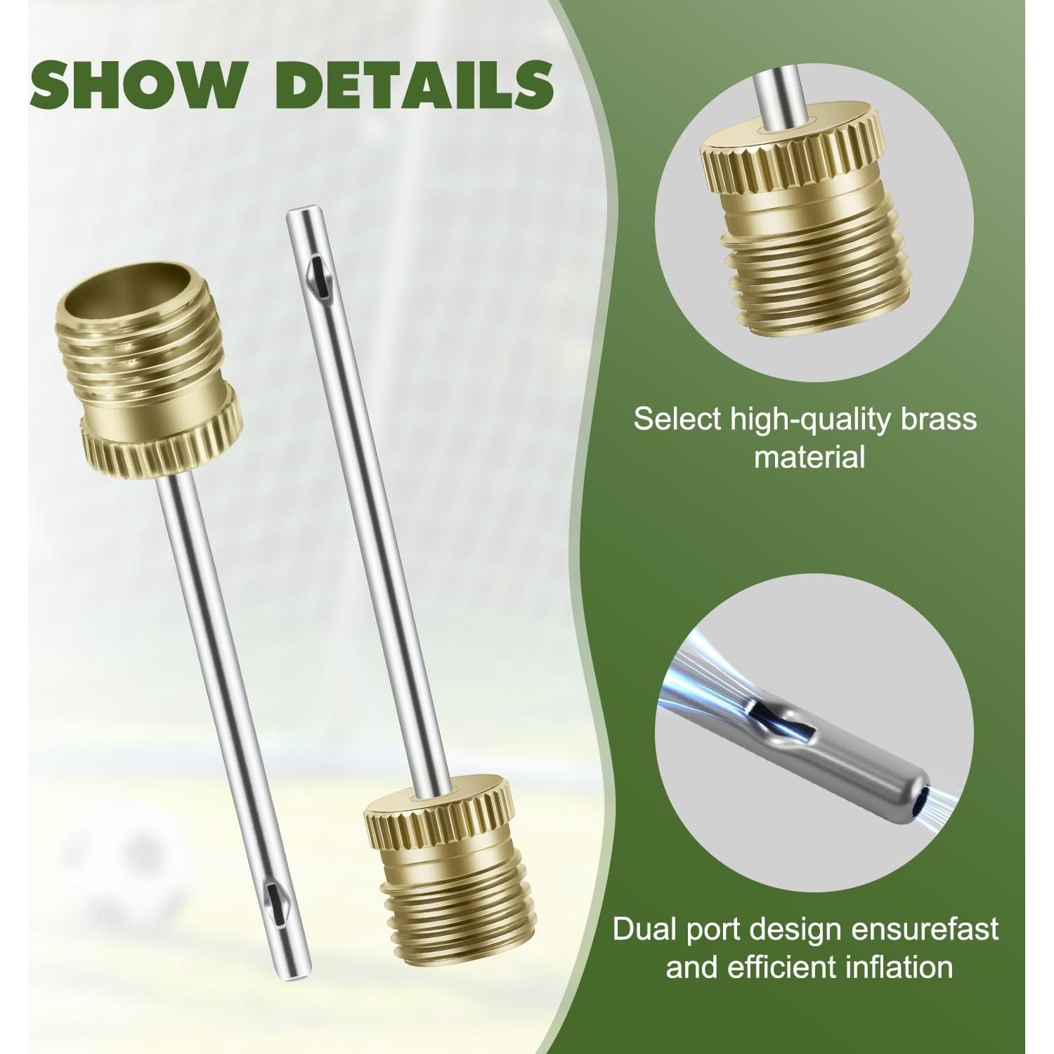 20 Agujas de Bomba de Balón Quadafy con Estuche - Alta Resistencia