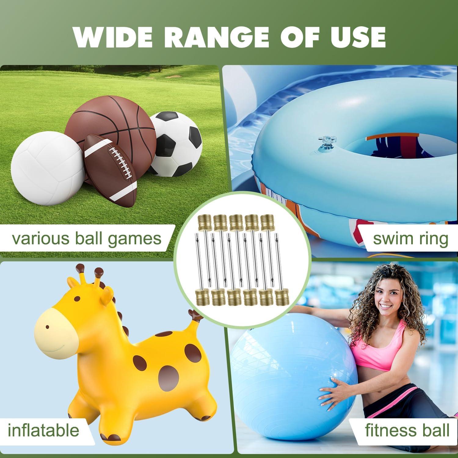 20 Agujas de Bomba de Balón Quadafy con Estuche - Alta Resistencia