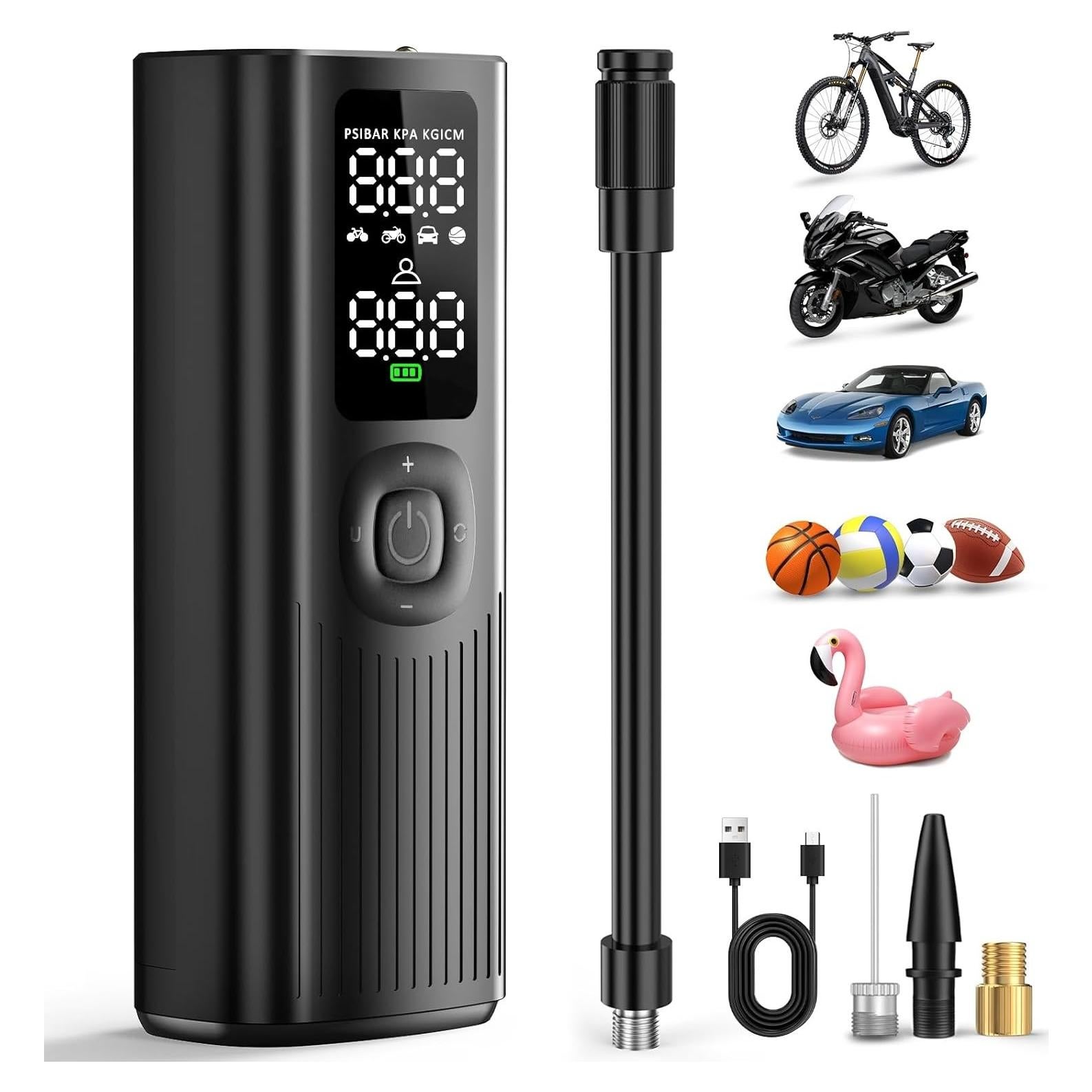 Compresor de Aire Portátil OMS RANK YF-158 150 PSI Batería Recargable