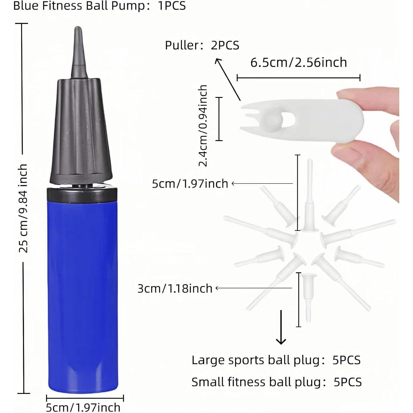 Juego de bomba de balón RyanDesign 13 piezas azul manual