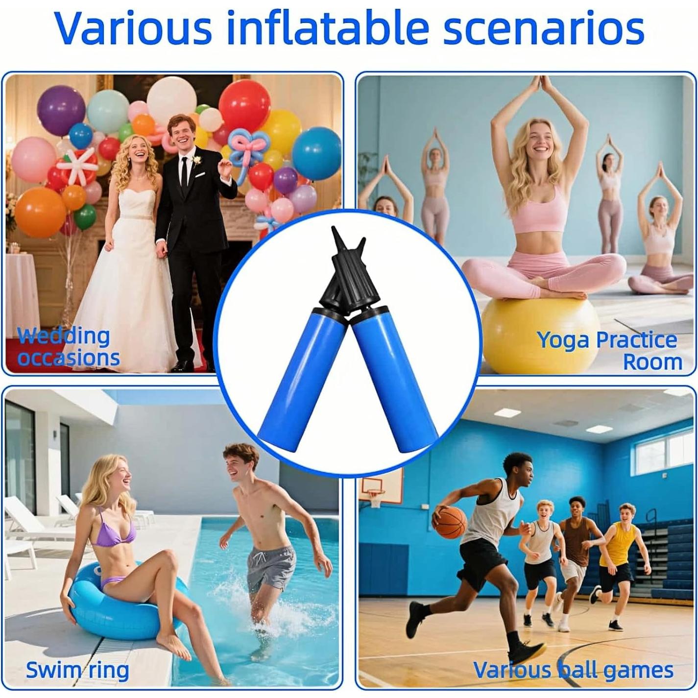 Juego de bomba de balón RyanDesign 13 piezas azul manual