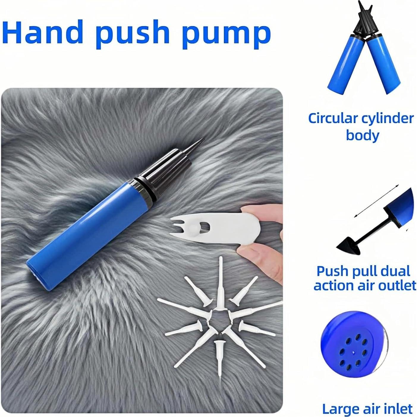 Juego de bomba de balón RyanDesign 13 piezas azul manual