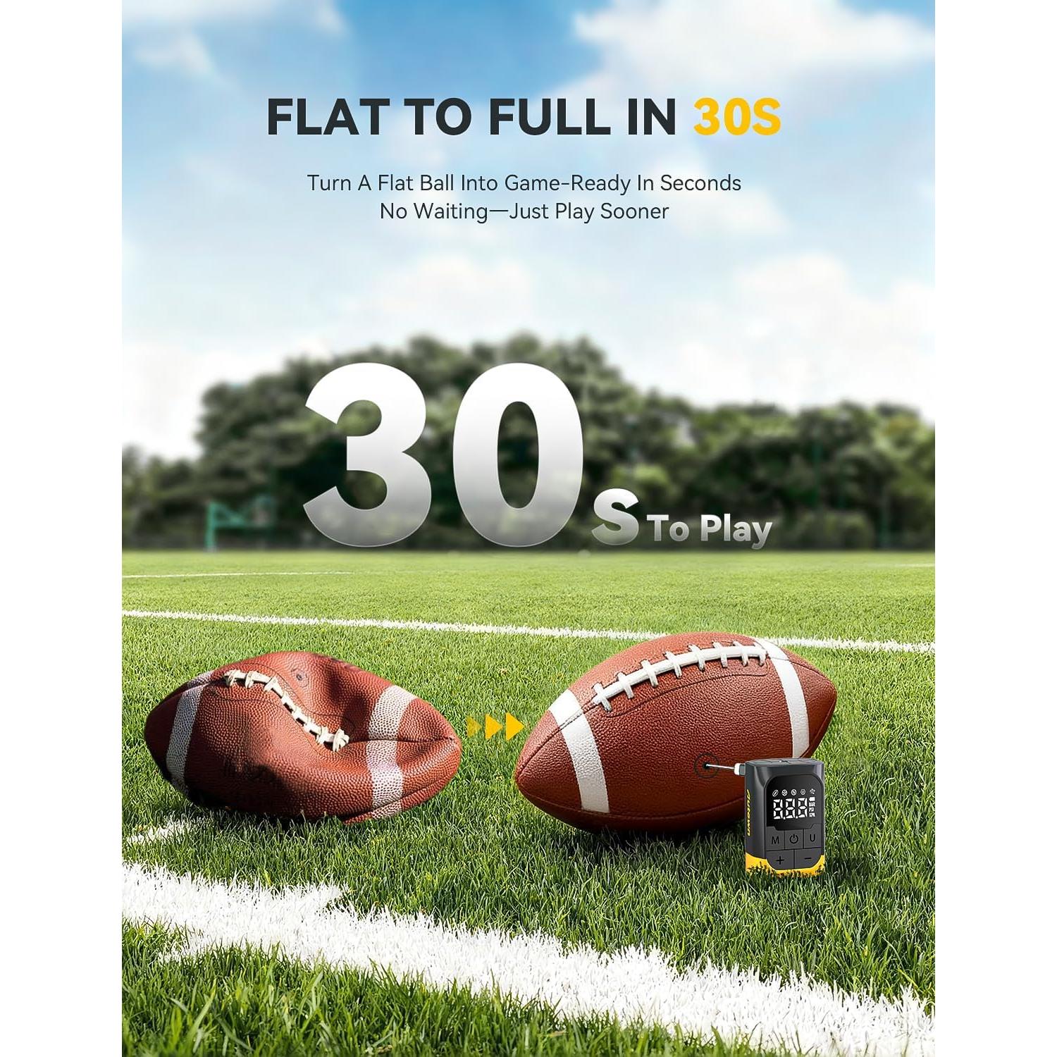 Bomba Eléctrica para Pelotas AUTOWN MJ.BAL101YW 17 PSI