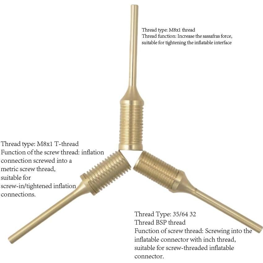 Aguja de Bomba de Aire Haitengwen de Latón - Inflador Multifuncional