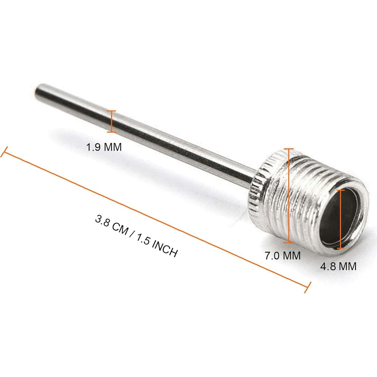 Mobi Lock Agujas de Inflación para Balones - 6 Pcs Acero Inoxidable