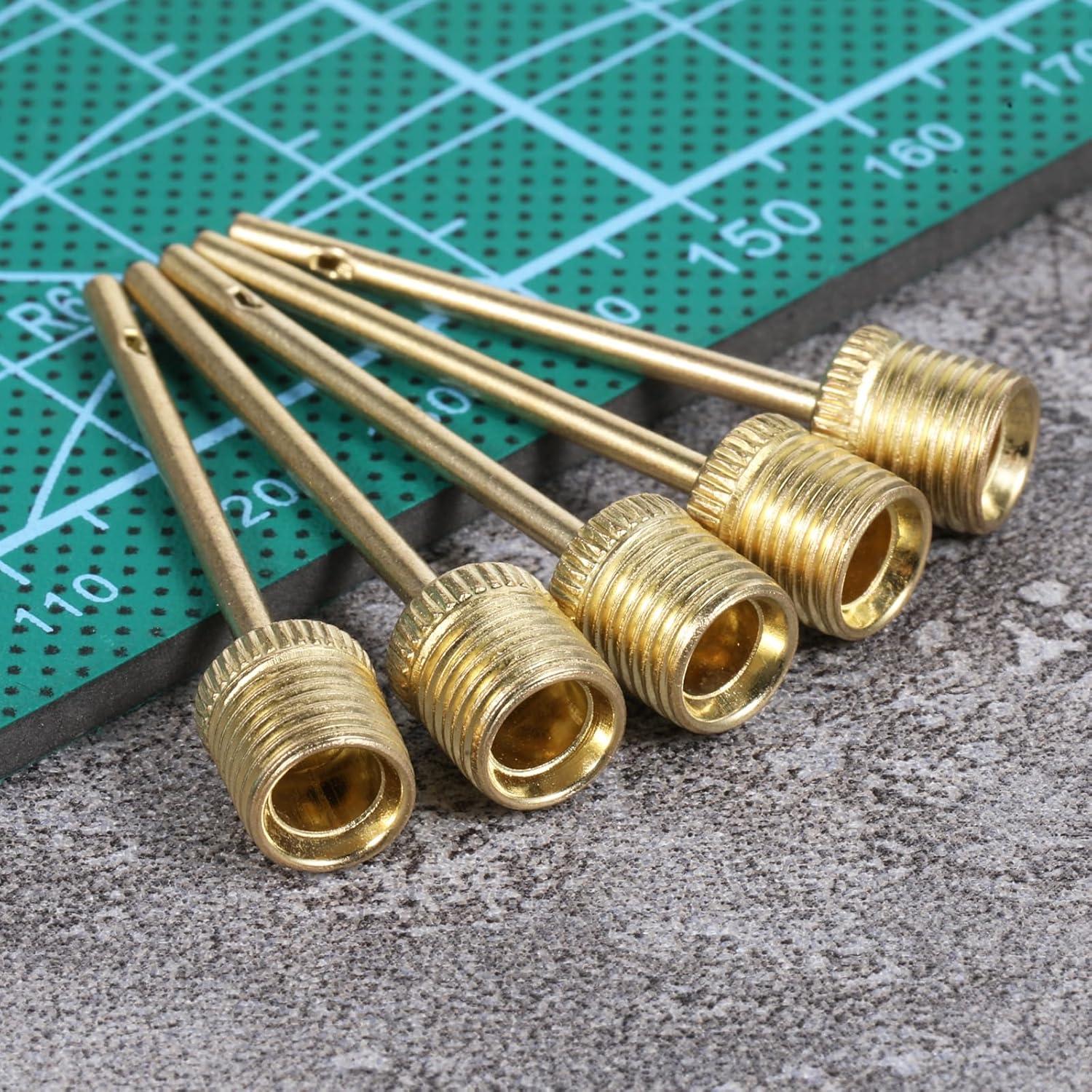 Paquete de 20 Agujas de Bomba Xyembu 38mm Doradas para Pelotas