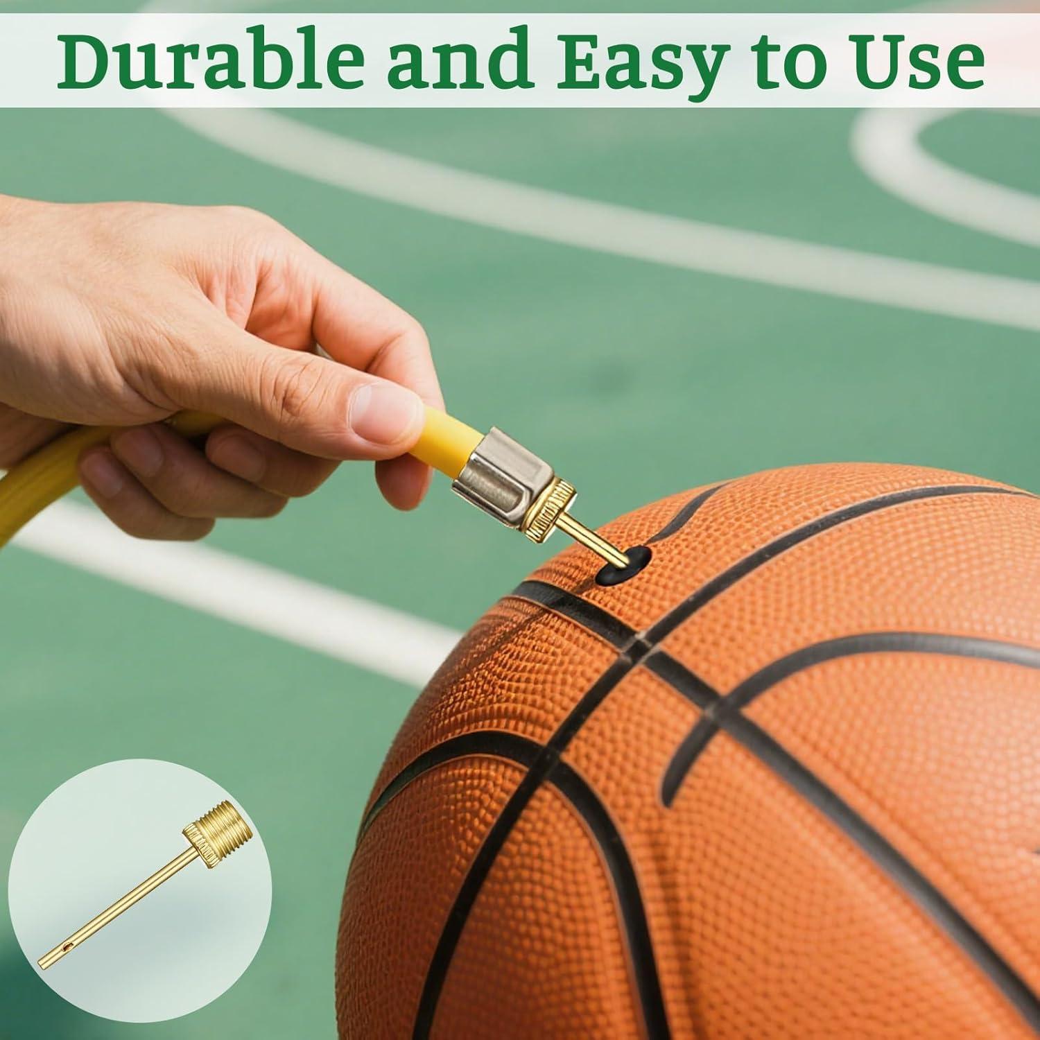 Paquete de 20 Agujas de Bomba Xyembu 38mm Doradas para Pelotas