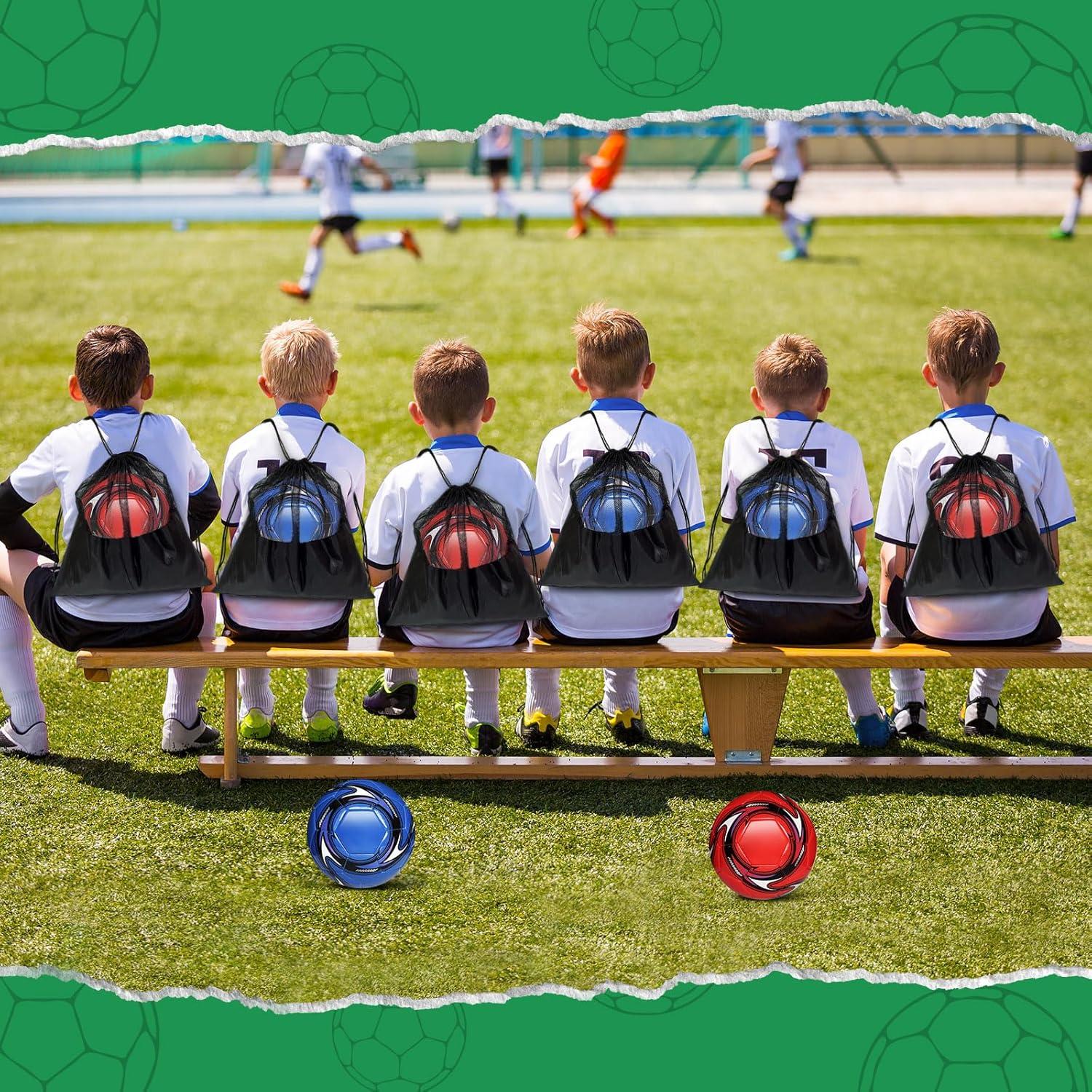 Paquete de 2 Balones de Fútbol Yasuwekik con Bomba y Bolsa