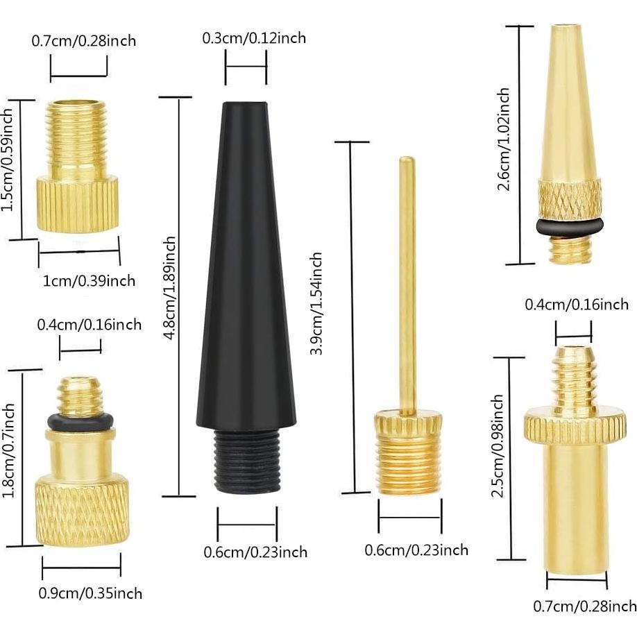 Kit de Adaptadores de Válvula PinbWD para Bicicleta y Balones