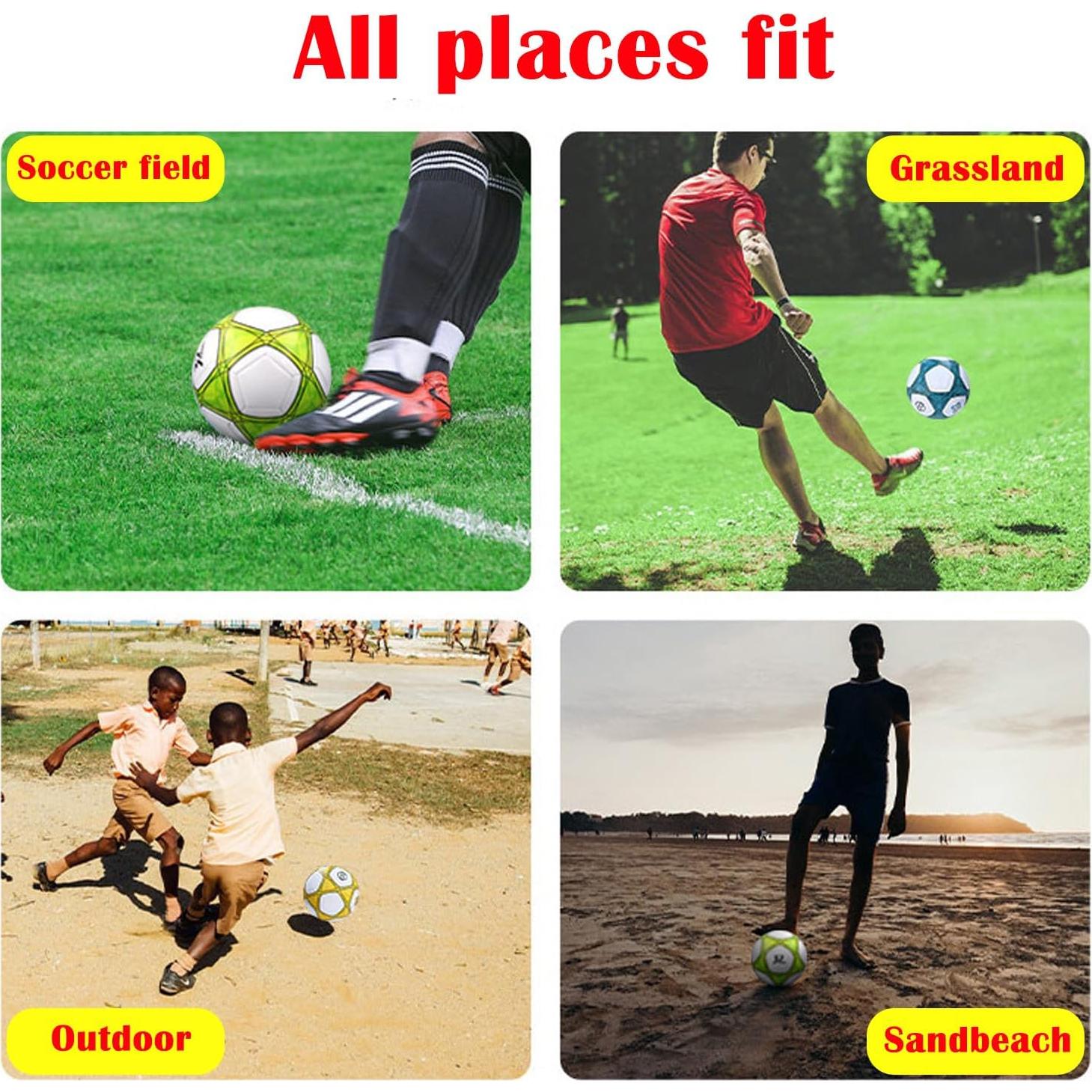 Balón de Fútbol Tamaño 3 AYANICA PU Suave para Entrenamiento