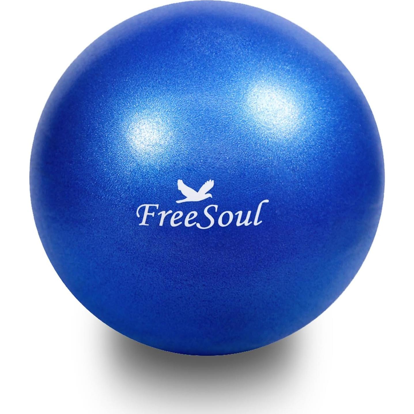 Pelota de Pilates FreeSouls 22.86 cm con bomba - Azul