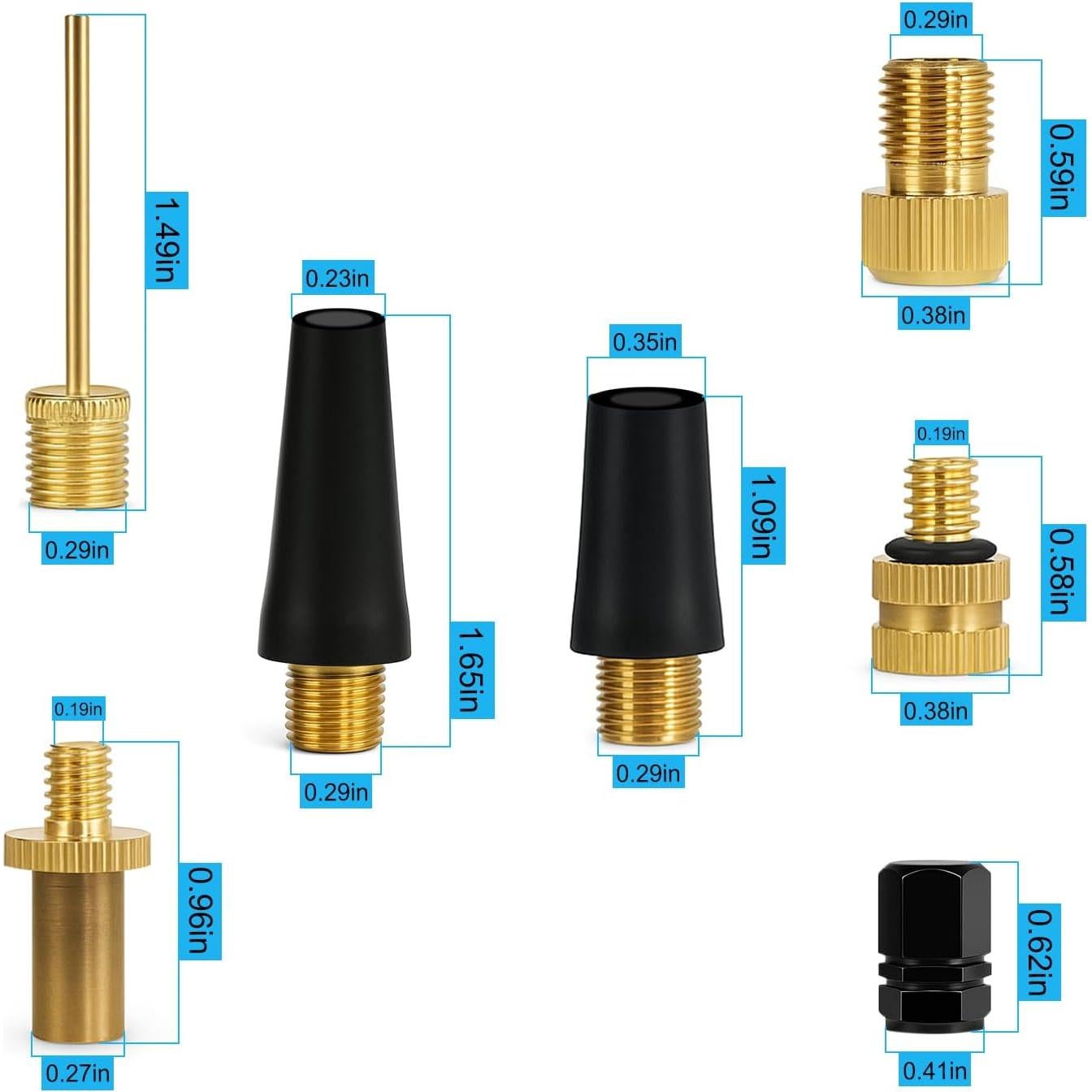 Kit de Adaptadores de Bomba de Aire JIUZI 14PCS para Inflables