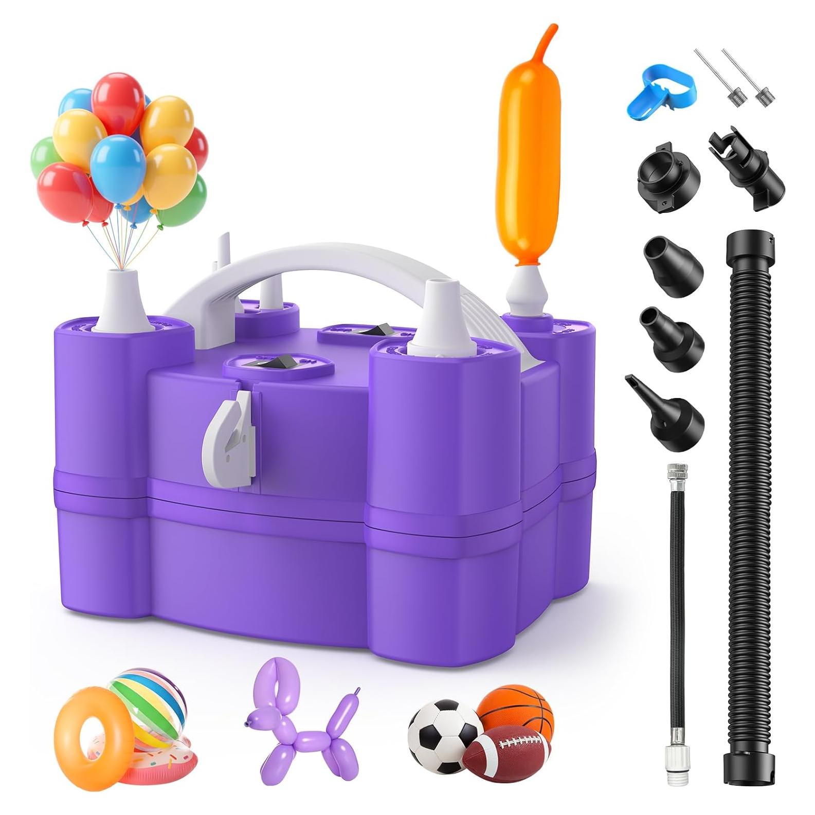 Bomba de aire eléctrica 4 en 1 Keaibuding para globos y pelotas
