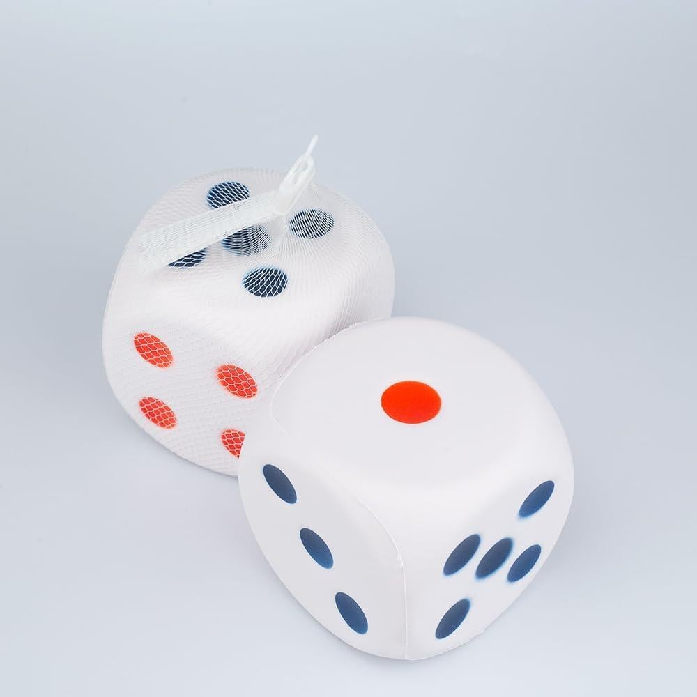 Pelota Antiestrés Dados Grande 8.23 cm - Juguete Educativo