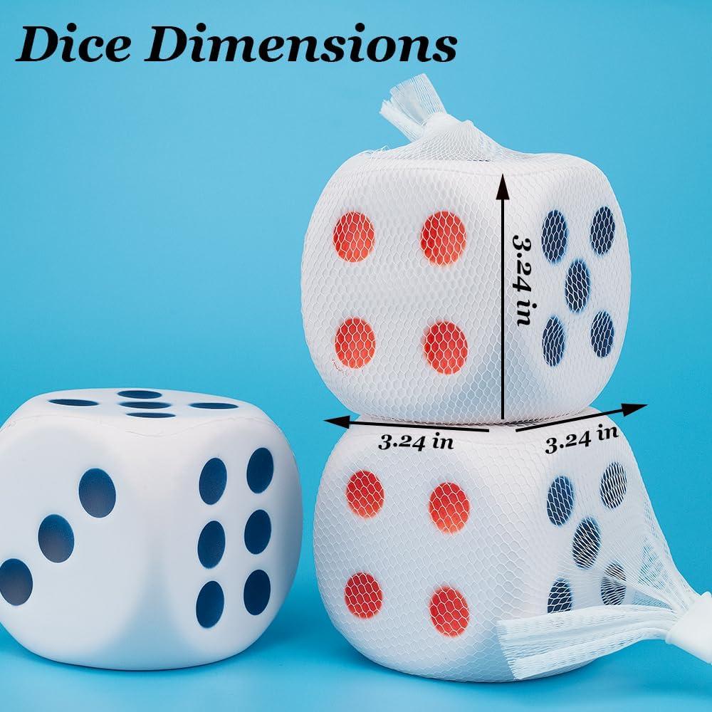 Pelota Antiestrés Dados Grande 8.23 cm - Juguete Educativo