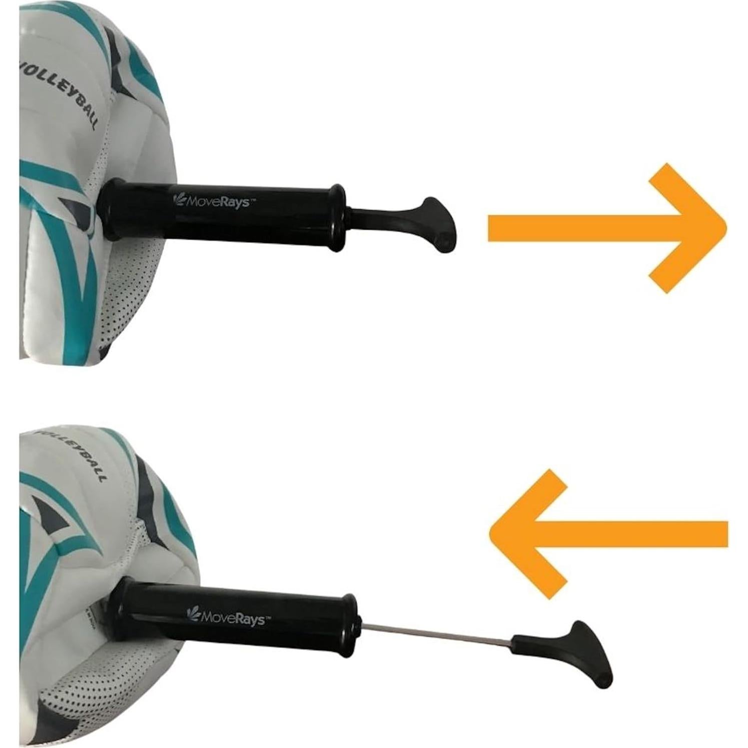 Bomba de aire manual MoveRays para pelotas 20.32 cm PVC