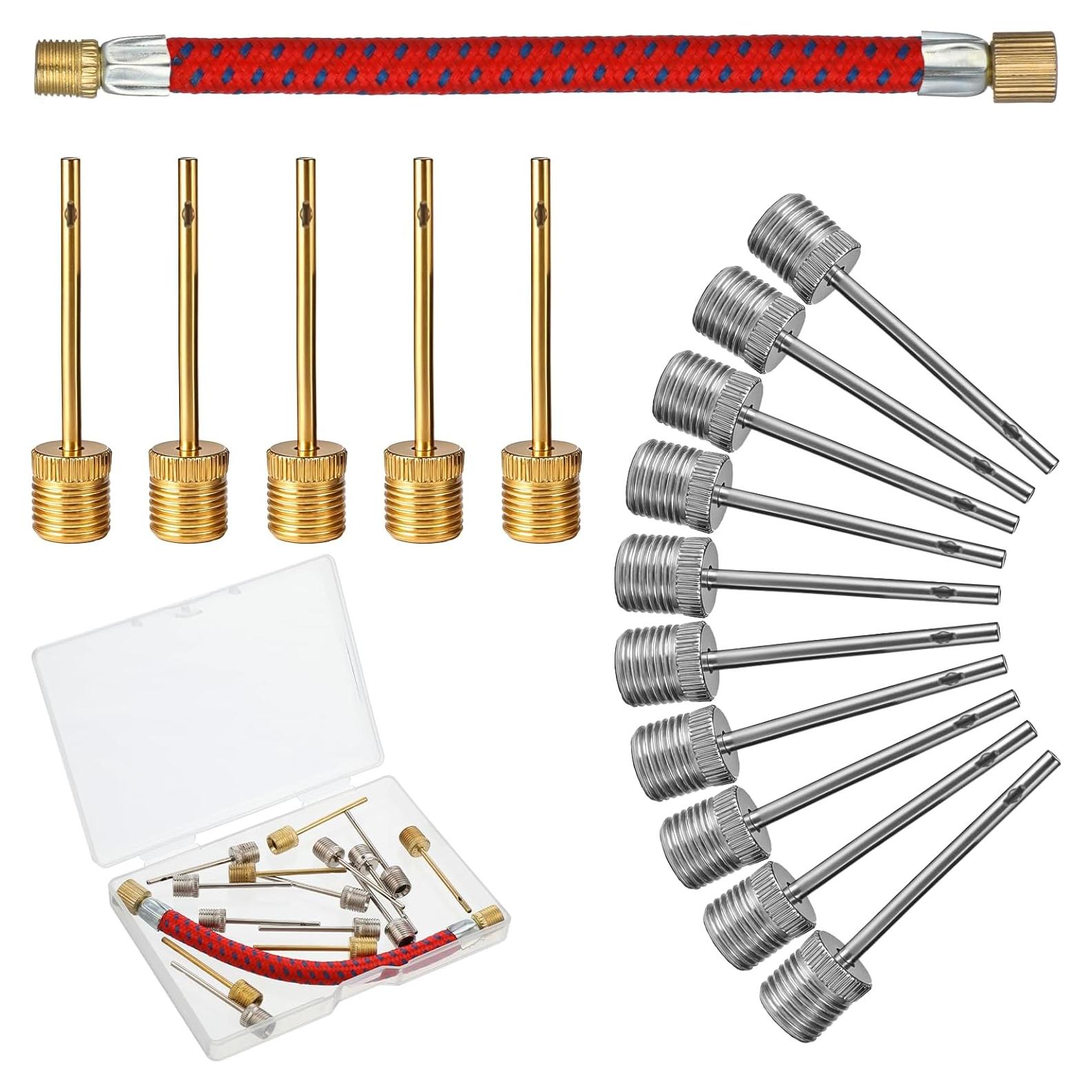 16 Agujas de Inflación Fyntave Acero Inoxidable con Adaptador