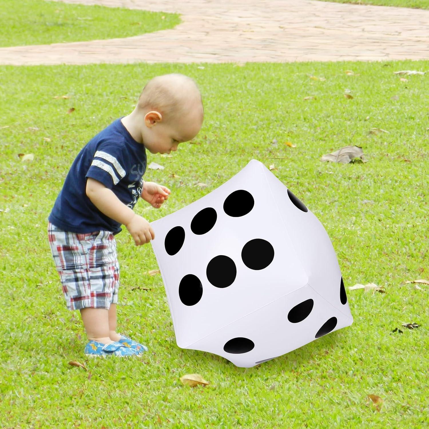 Dado Inflable Gigante CCINEE 35cm para Juegos al Aire Libre