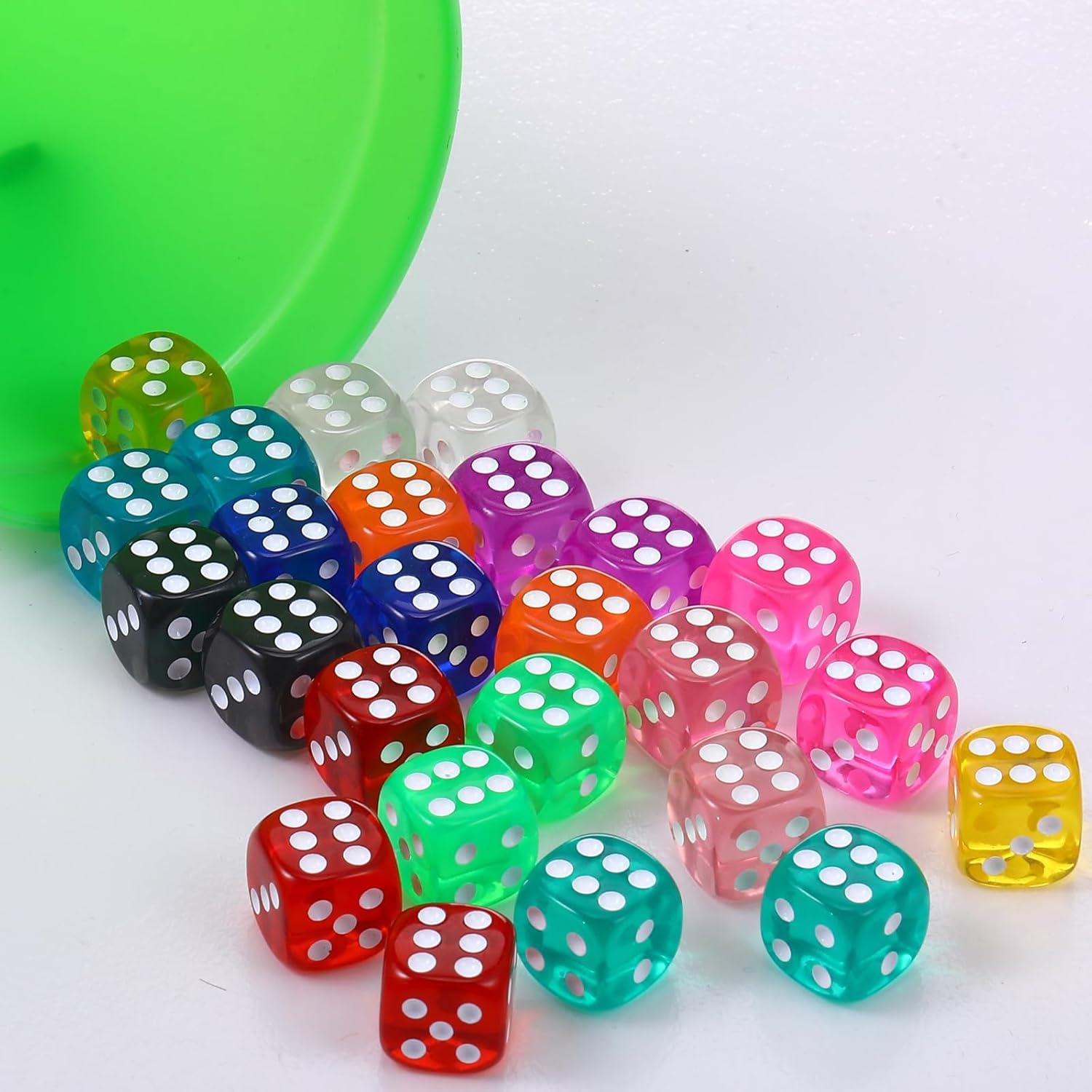 Set de Dados de 25 Piezas TecUnite Color Arcoíris 14mm