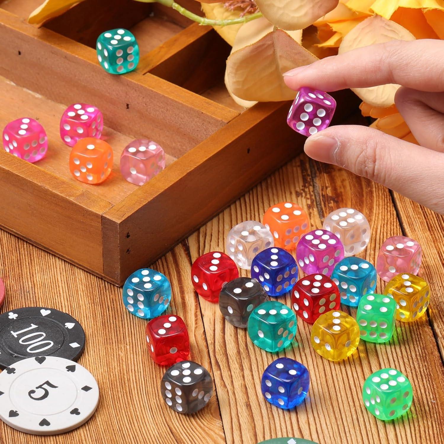 Set de Dados de 25 Piezas TecUnite Color Arcoíris 14mm