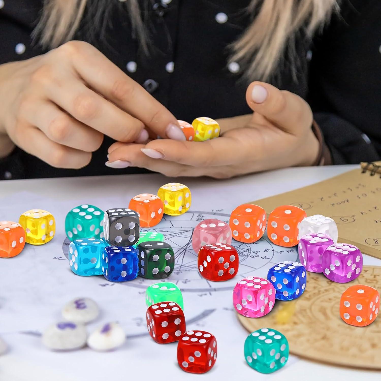 Set de Dados de 25 Piezas TecUnite Color Arcoíris 14mm