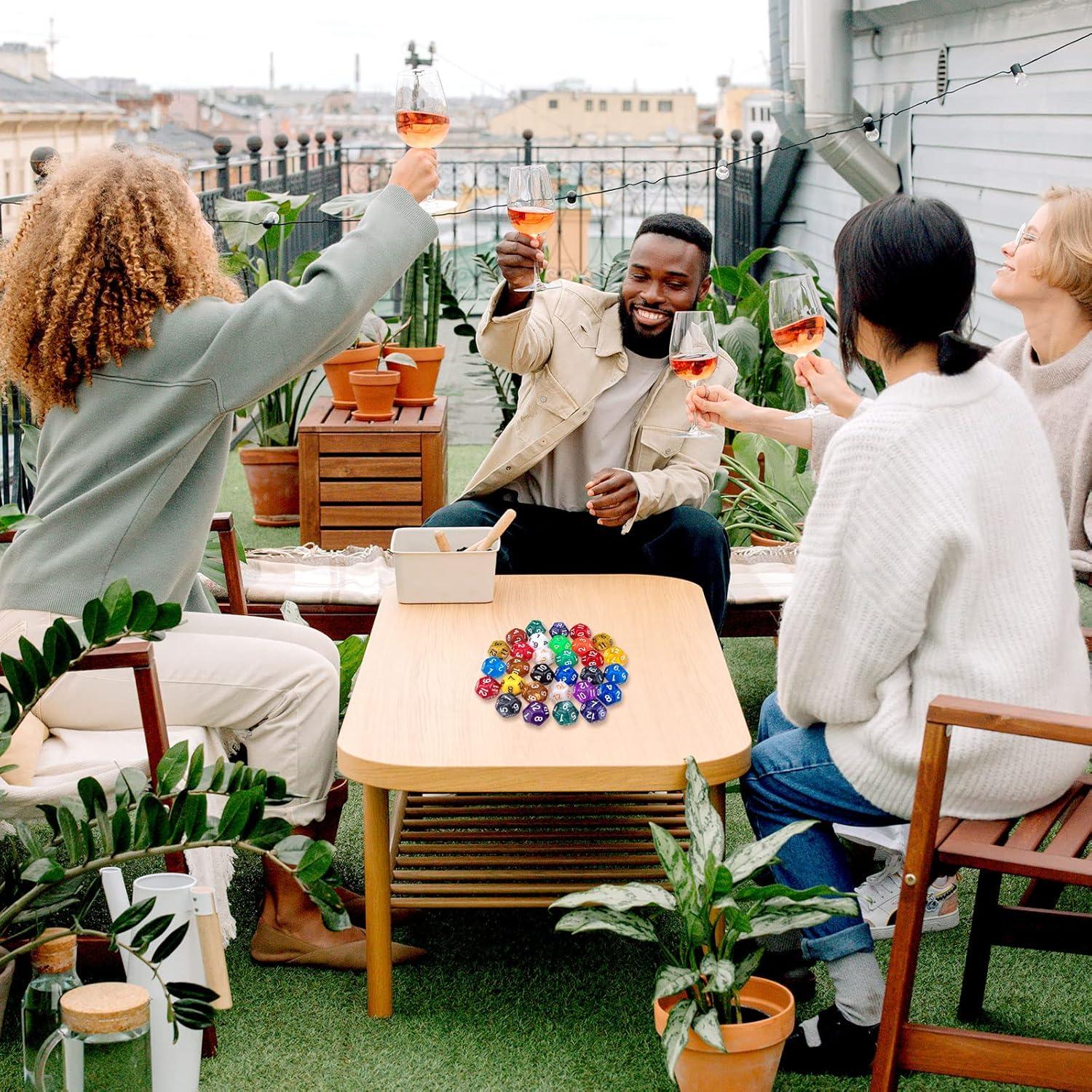 Juego de Dados Poliedricos 30 Piezas 12 Caras Awpeye