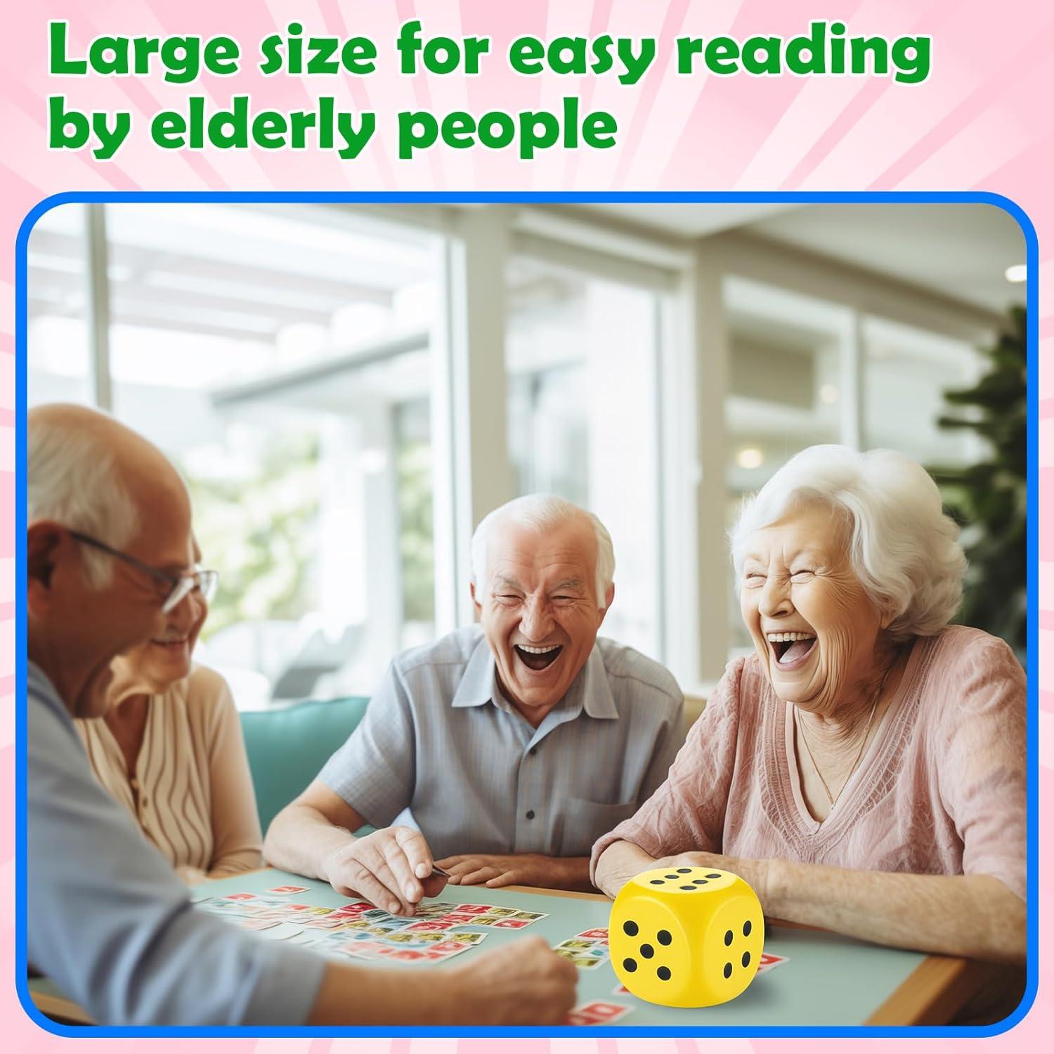 Dados de Espuma Zomiboo 4 Pcs 10.16 cm Alivio Estrés