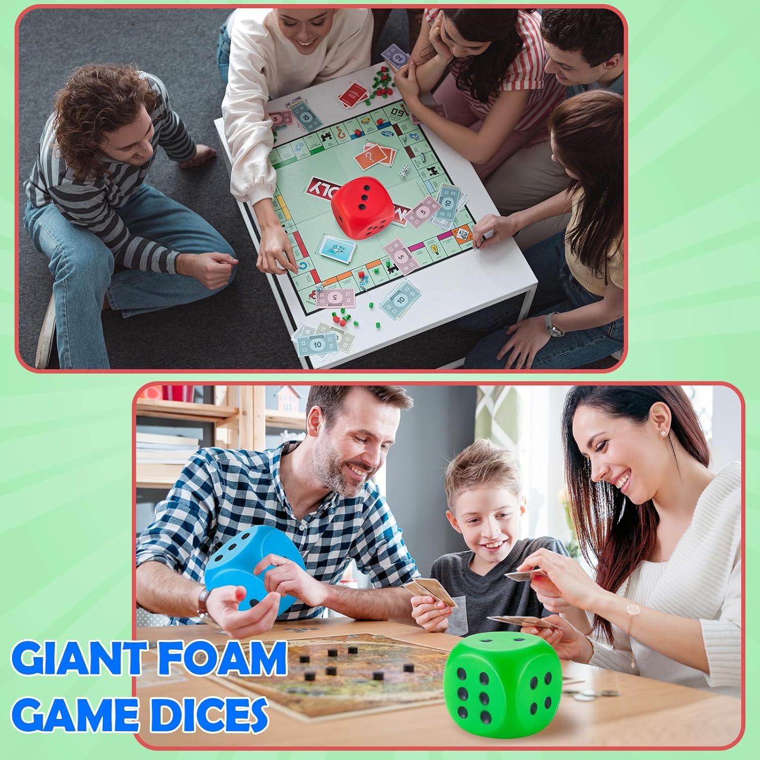 Dados de Espuma Zomiboo 4 Pcs 10.16 cm Alivio Estrés