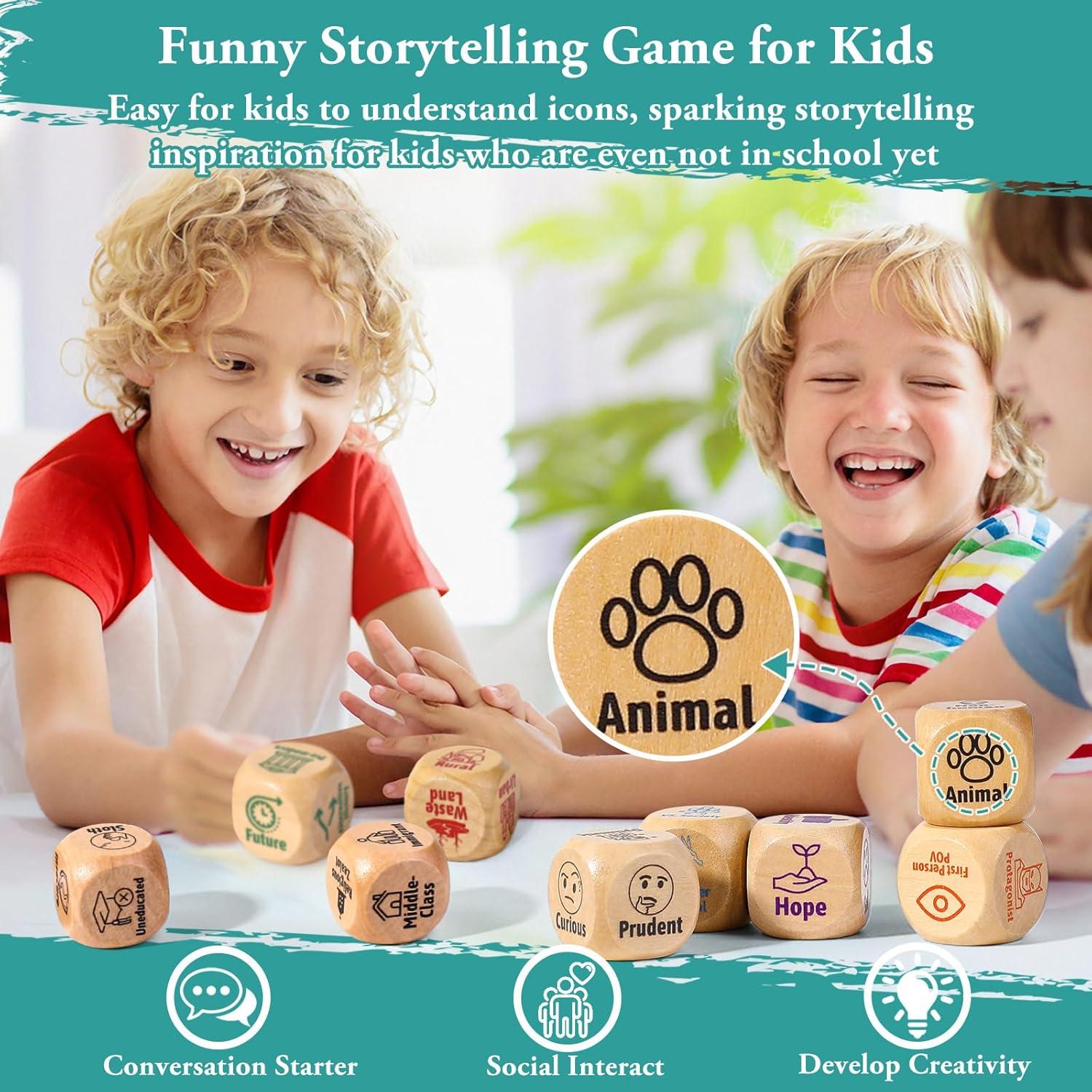 Juego de Dados de Escritura Garybank - 9 Cubos + 13 Tarjetas