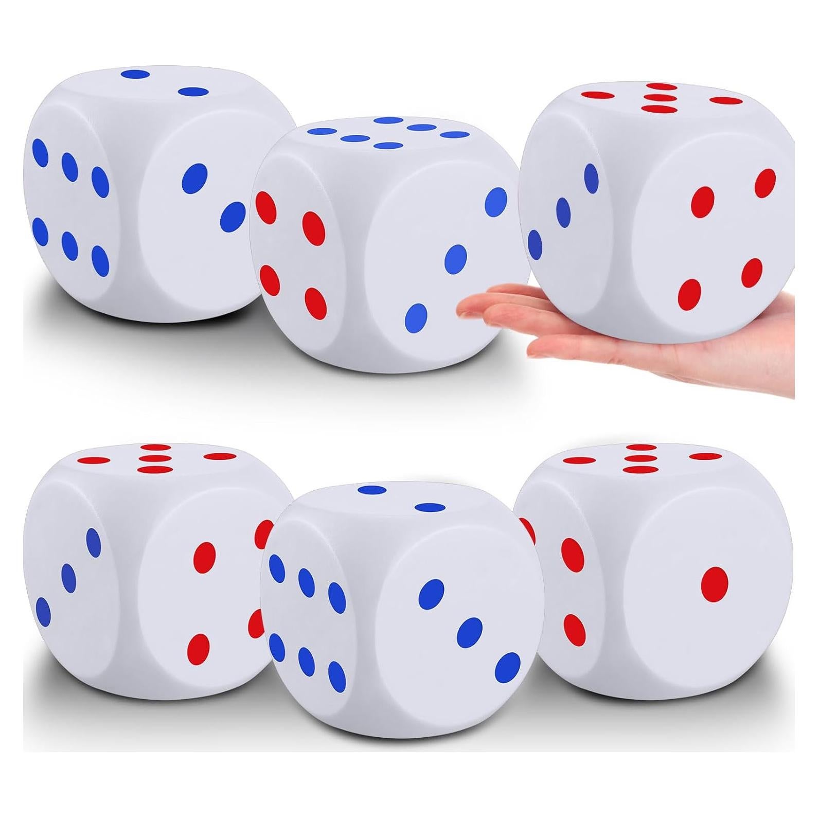 Dados de Espuma Jumbo Simgoing 10 cm - 6 Piezas Alivio Estrés