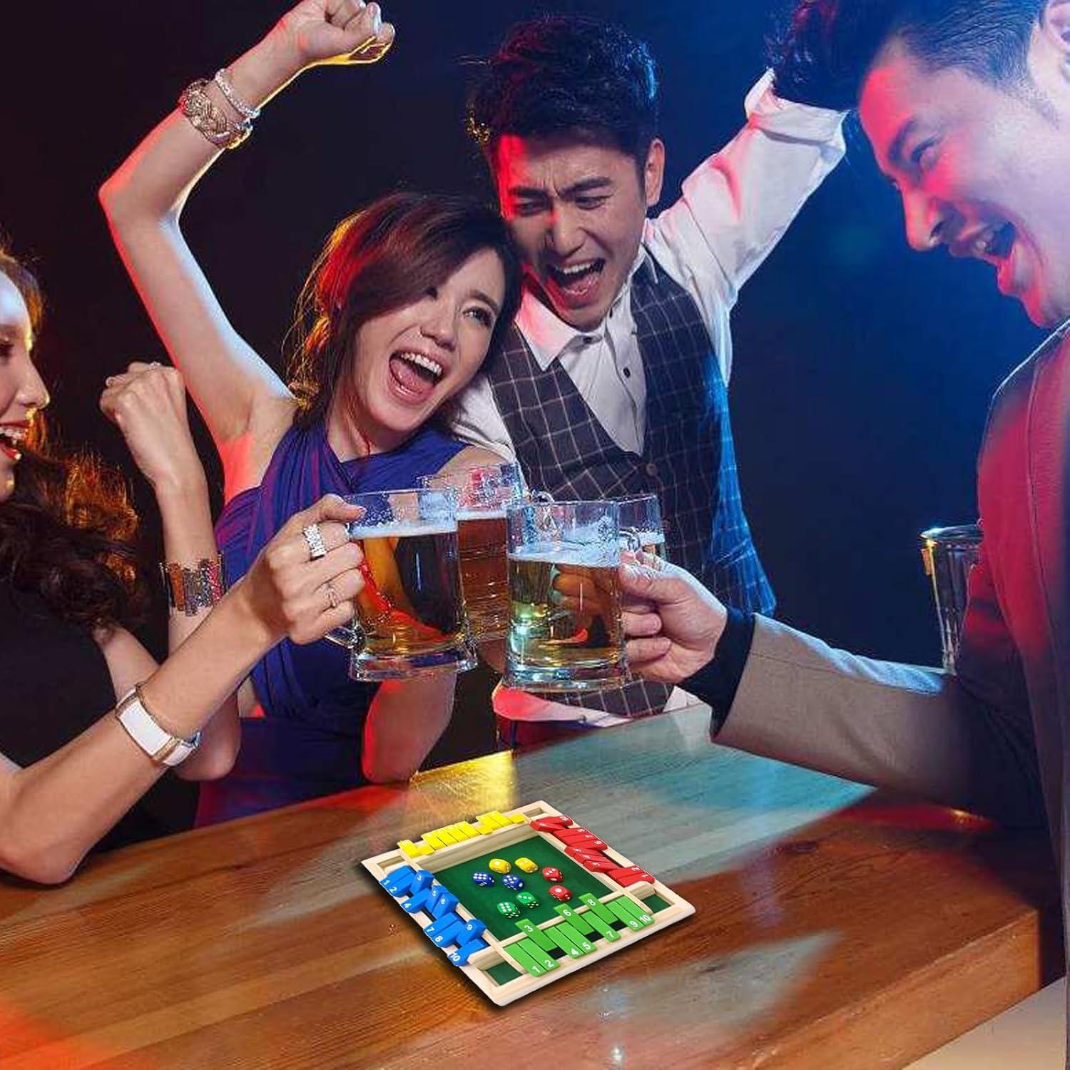 Juego de Mesa Cierra La Caja Billowvolve - Dados de Madera 4 Jugadores