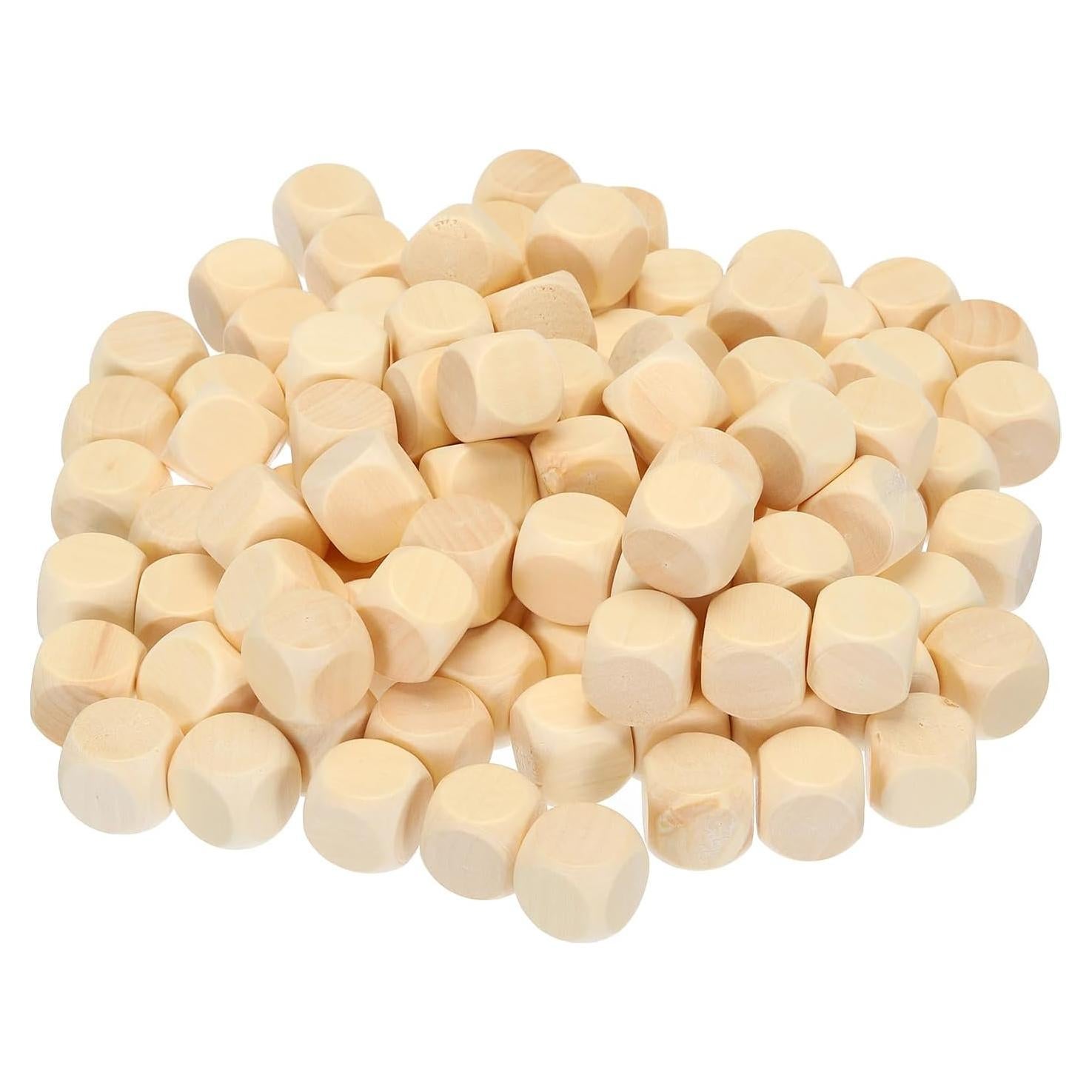 Bloques de Madera PATIKIL 16mm - Paquete de 100 para Manualidades