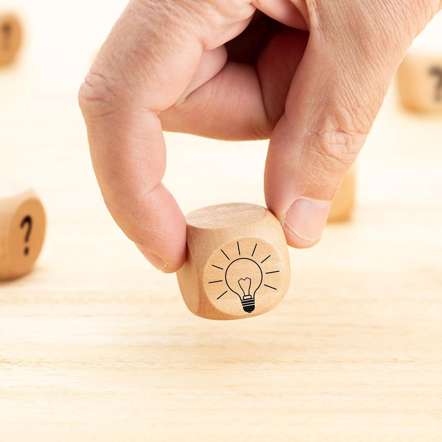 Bloques de Madera PATIKIL 16mm - Paquete de 100 para Manualidades