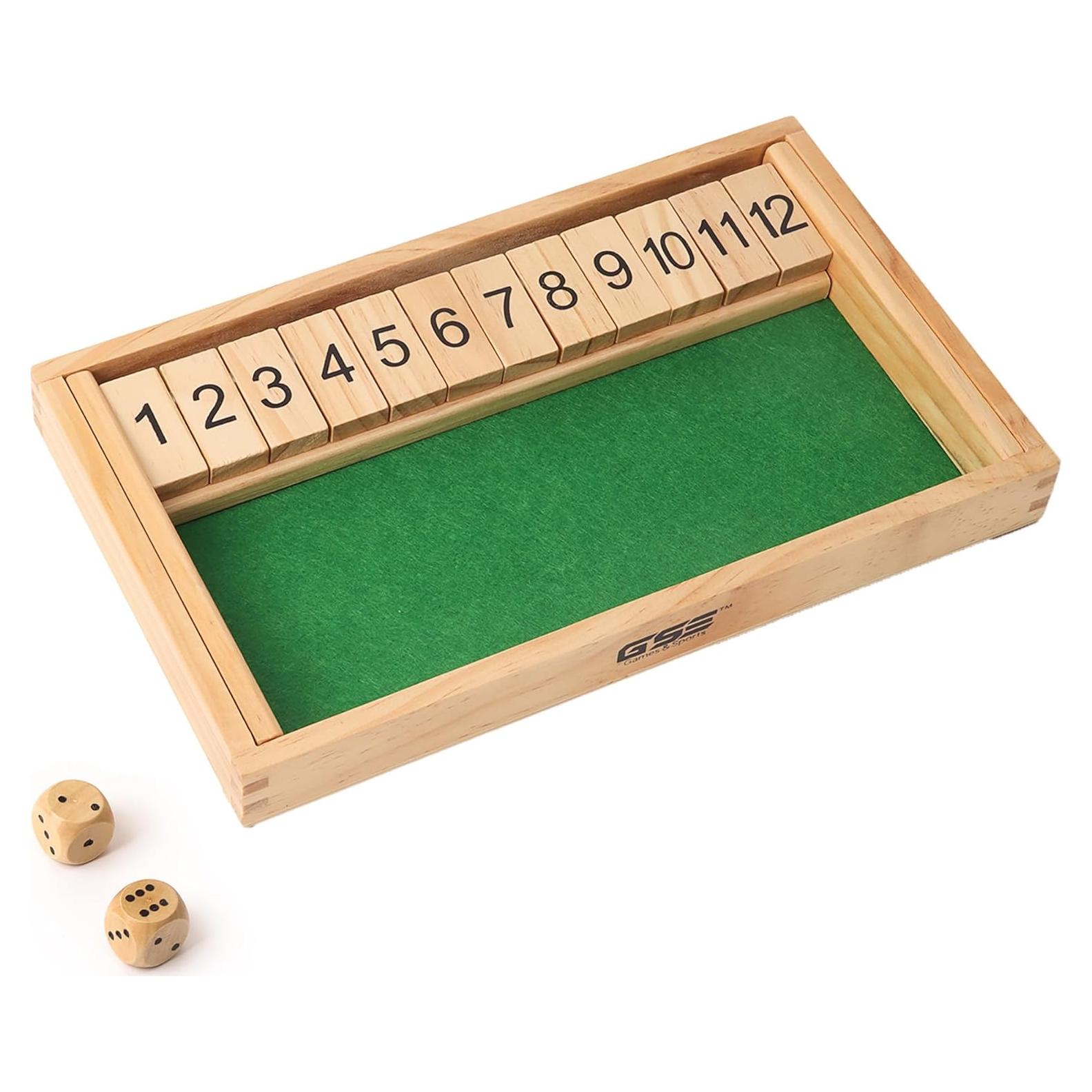 Juego de Mesa Cierra la Caja GSE con Dados de Madera 30.48x17.78cm