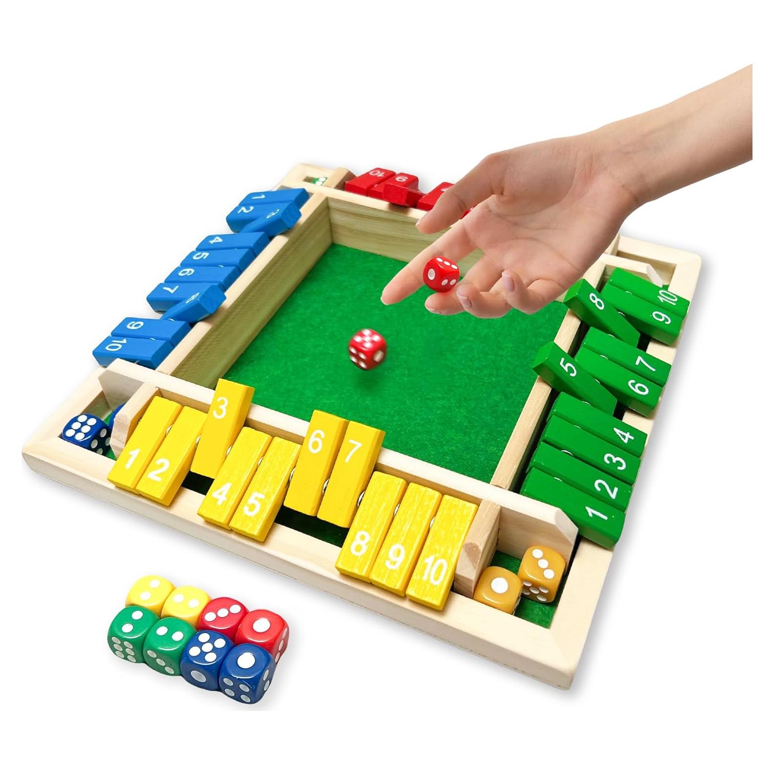 Juego Cierra La Caja de Madera HENNAED para 4 Jugadores