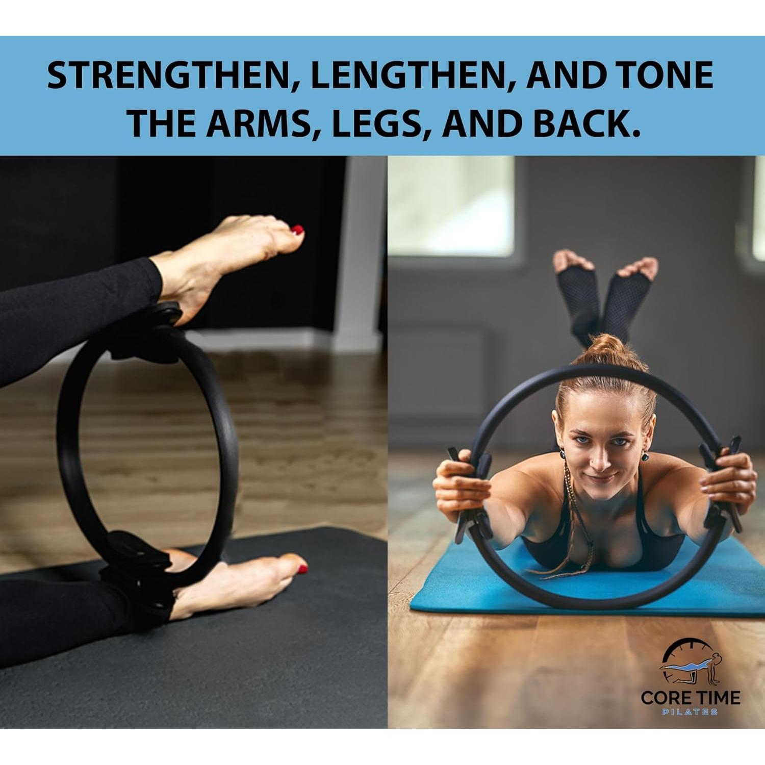 Anillo de Pilates Core Time 35.56 cm con Banda de Resistencia
